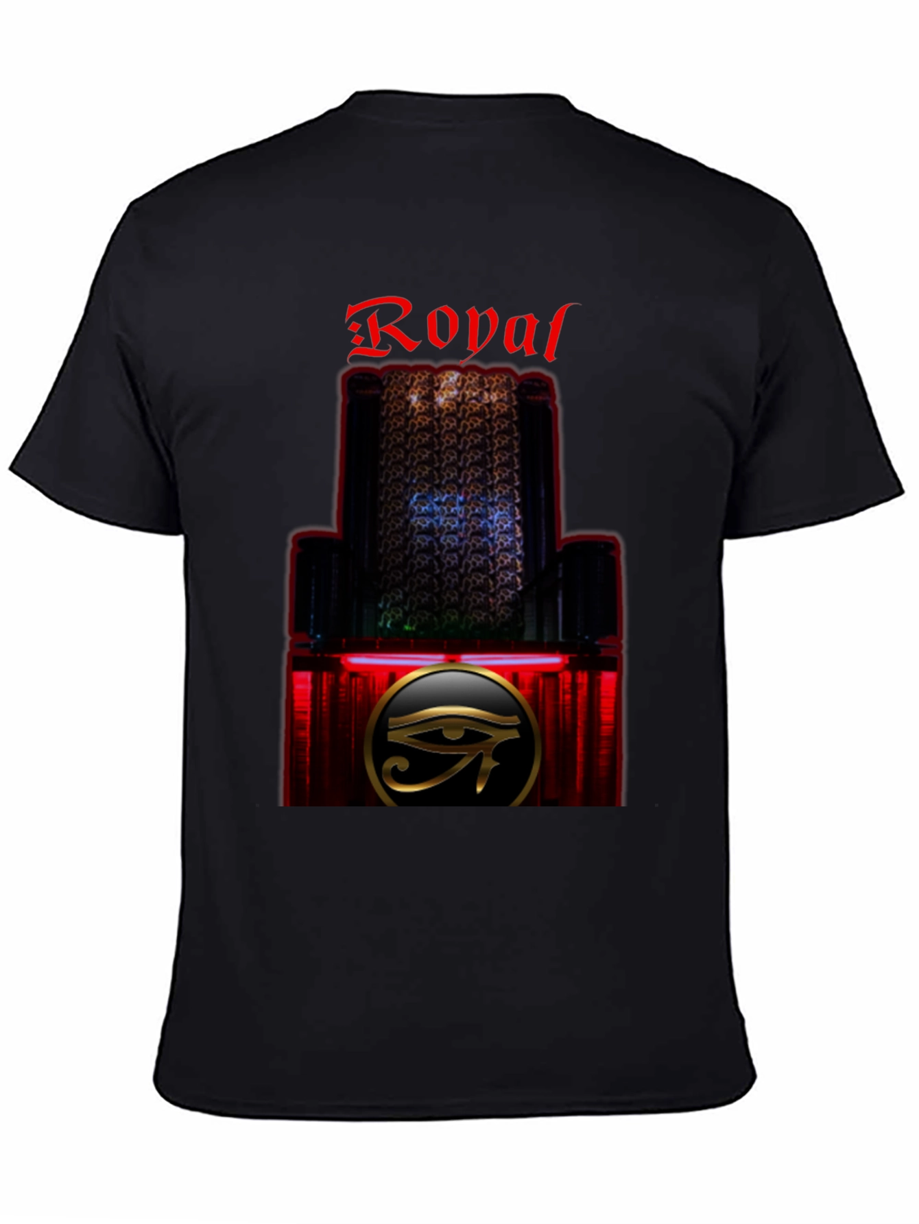 Royal Eye Graphic T-Shirt - Stylish Black Tee