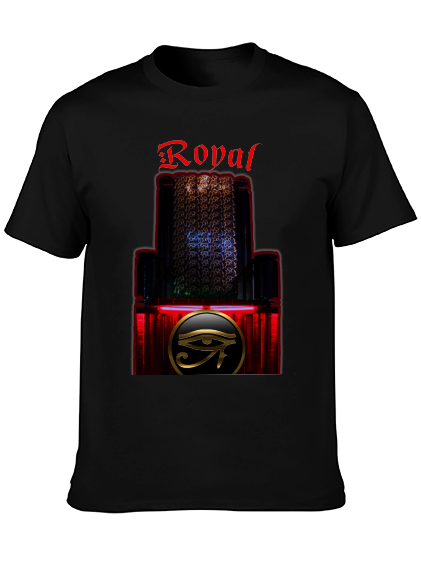 Royal Eye Graphic T-Shirt - Stylish Black Tee