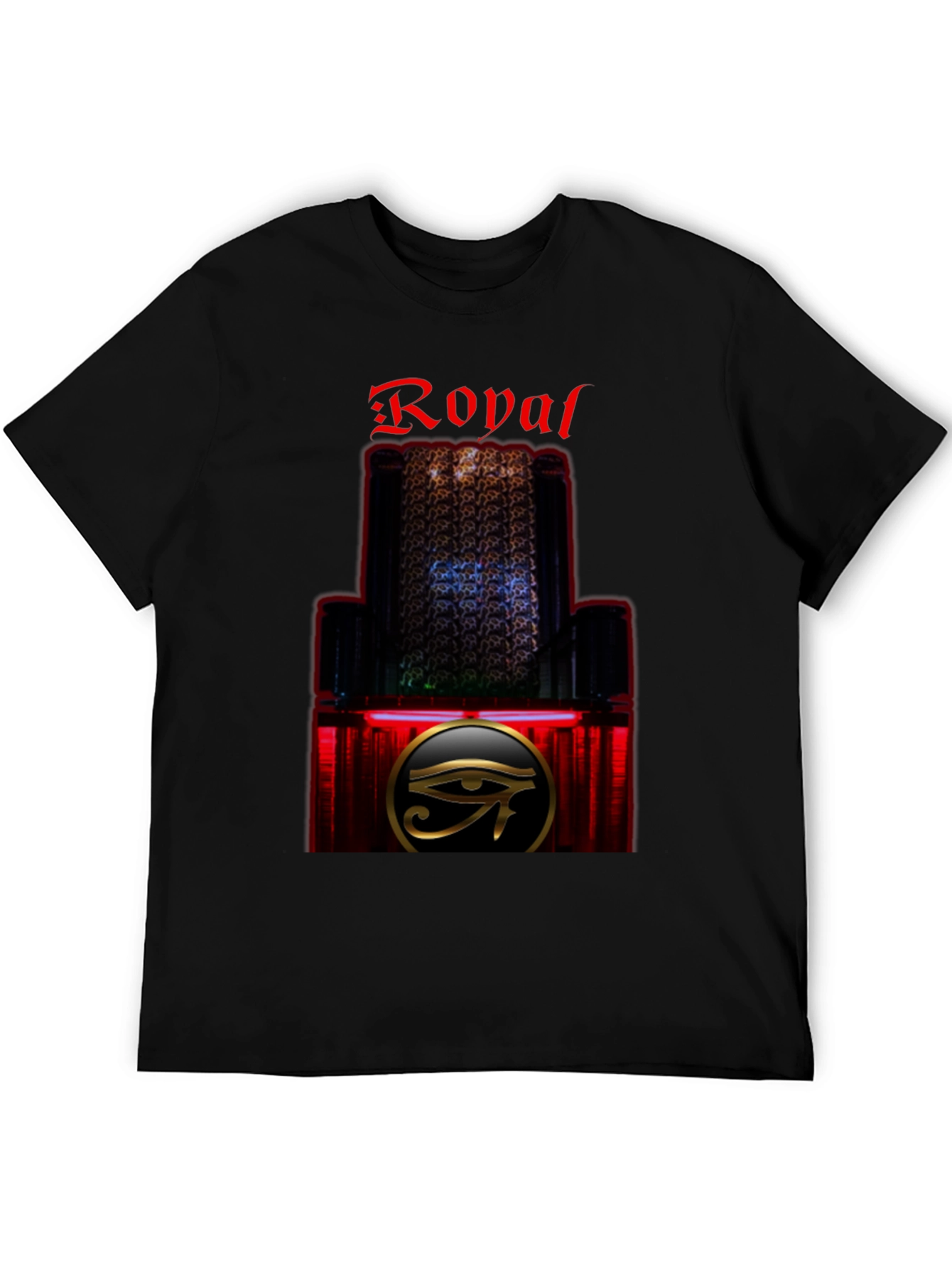 Royal Eye Graphic T-Shirt - Stylish Black Tee