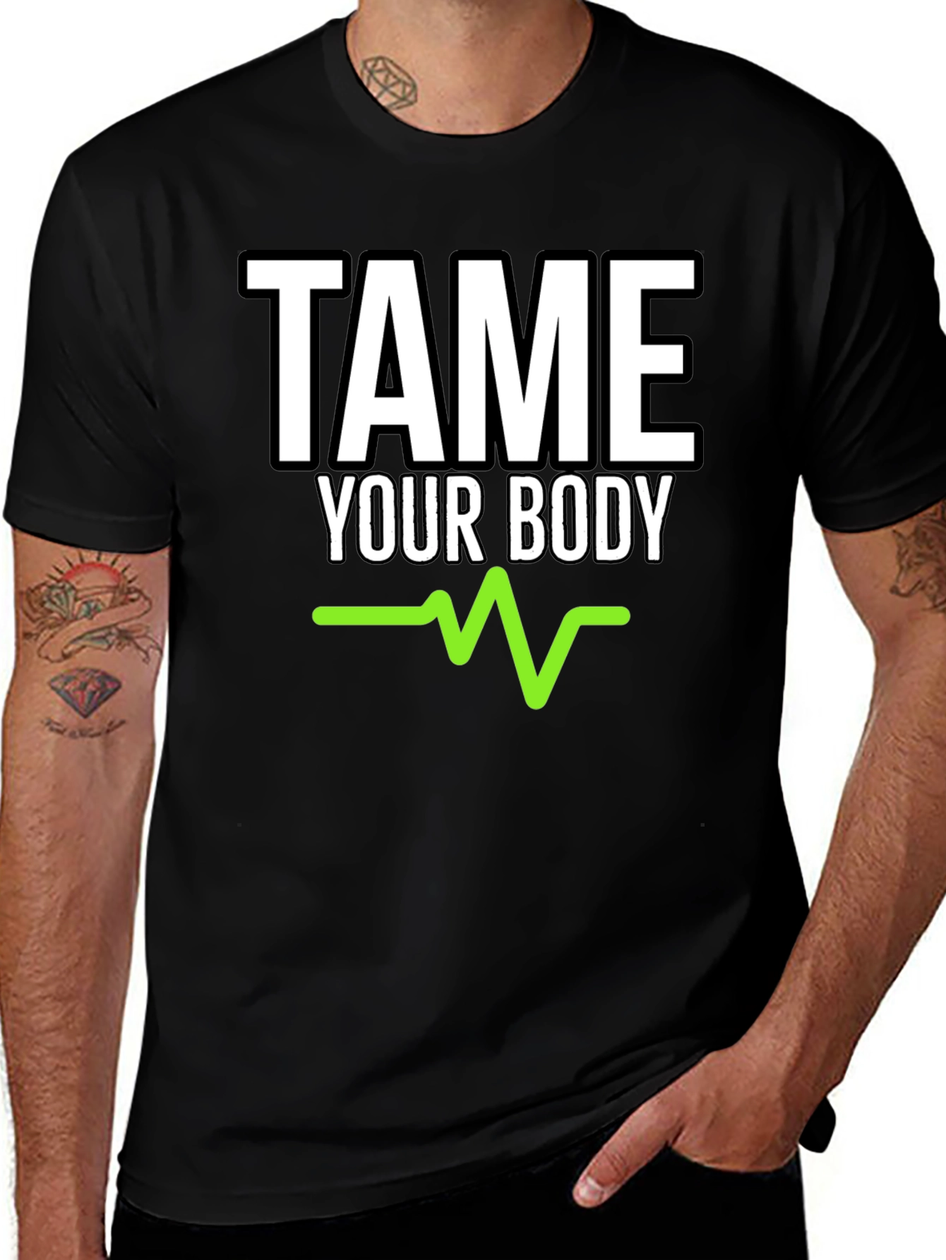 Tame Your Body Graphic Tee - Fitness Motivation Shirt