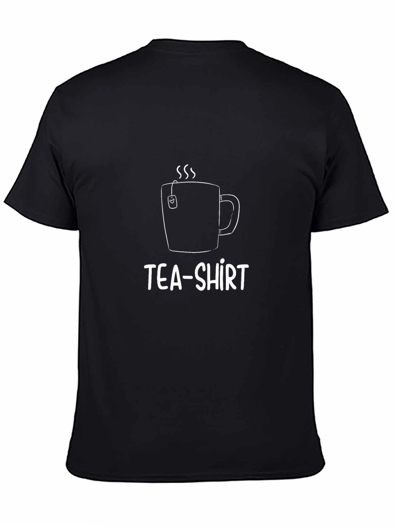 TEA-Shirt Graphic Tee - Novelty Black T-Shirt