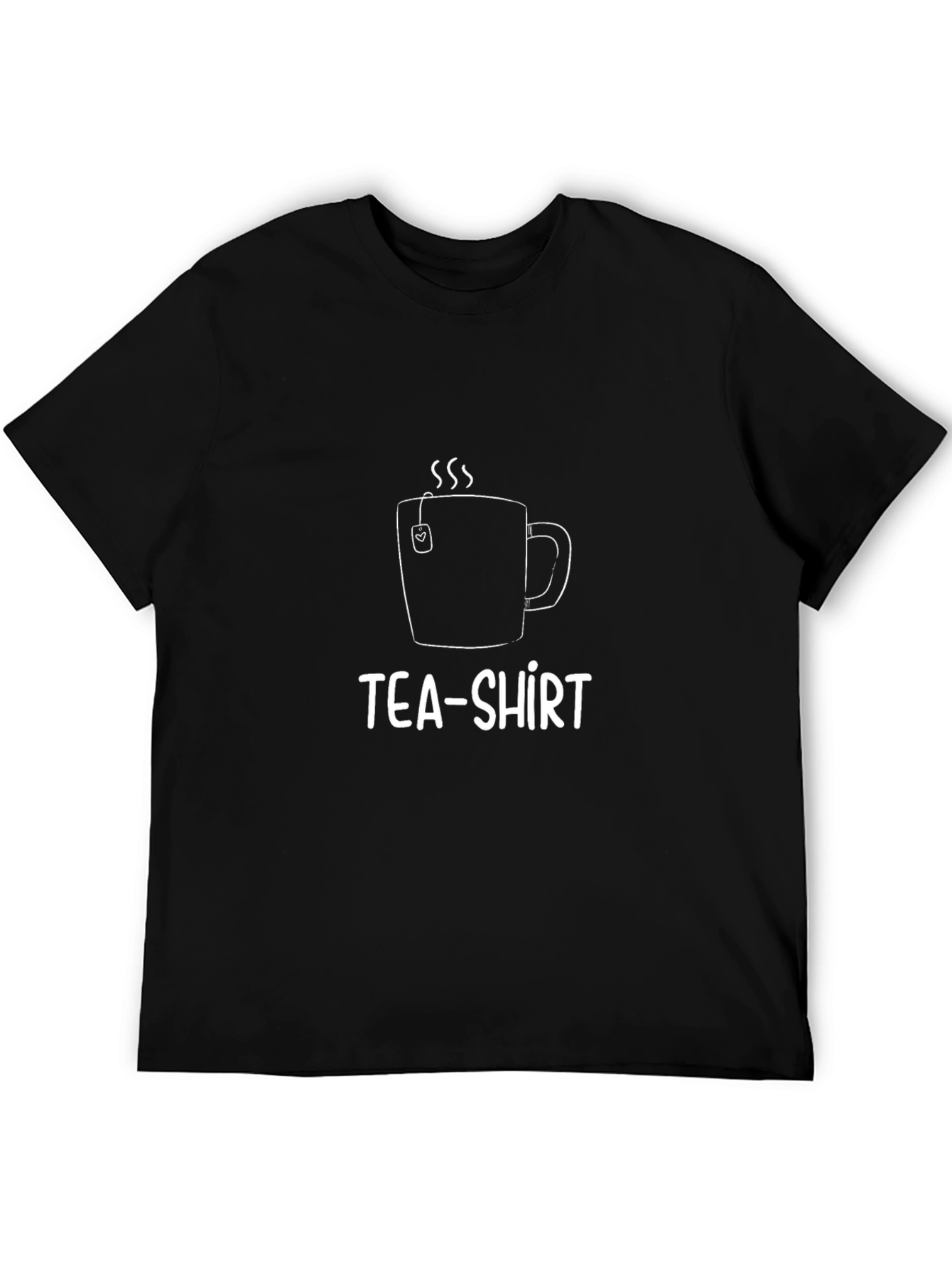 TEA-Shirt Graphic Tee - Novelty Black T-Shirt
