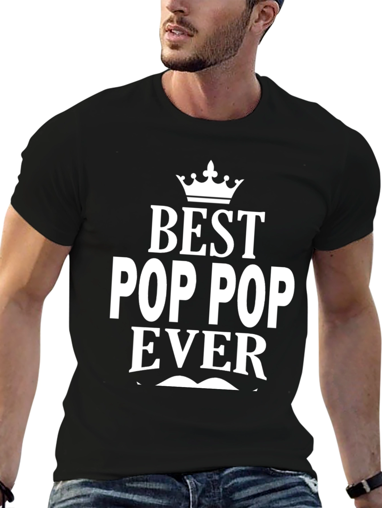 Best Pop Pop Ever Black T-Shirt
