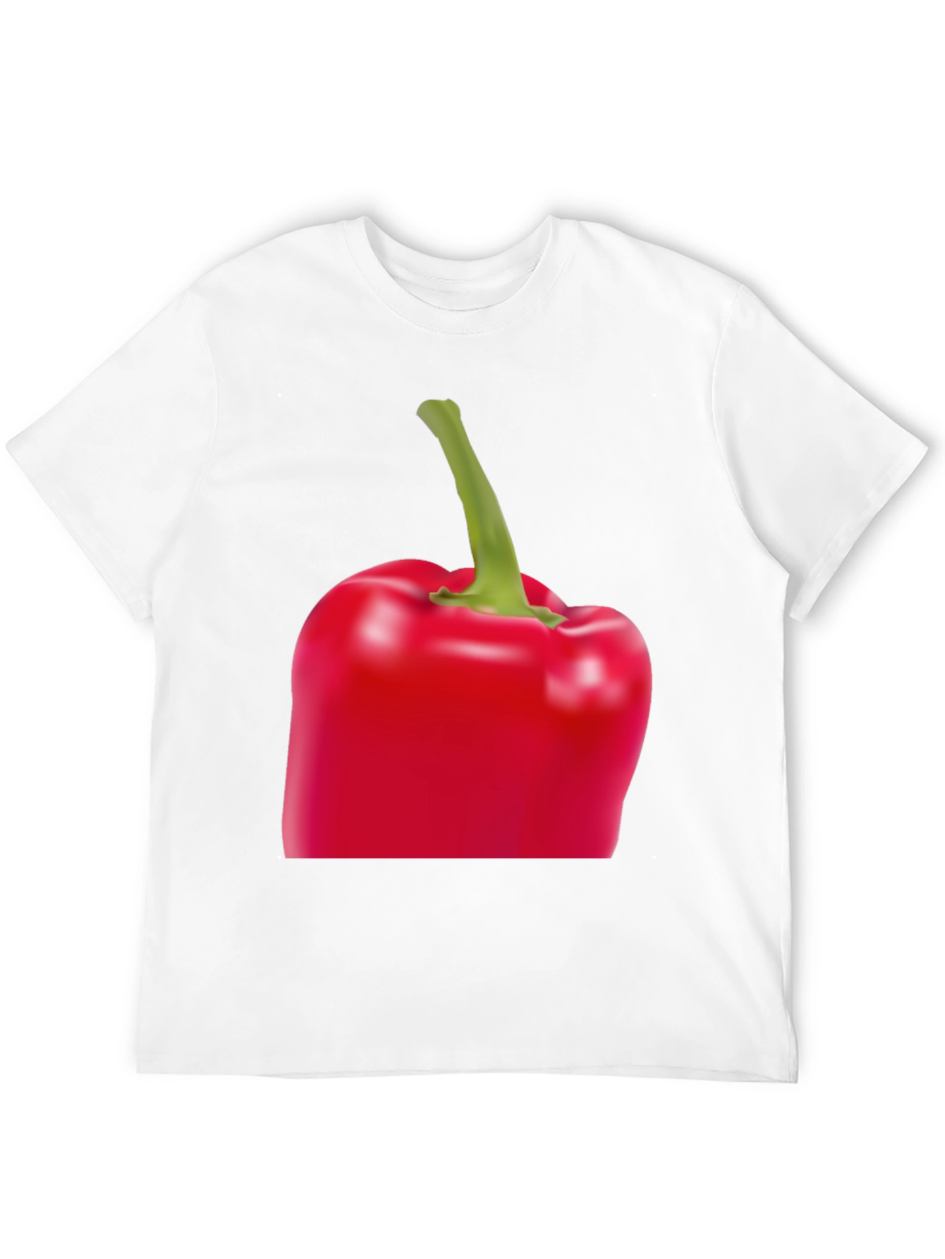 Red Bell Pepper Graphic Tee - Unisex Black T-Shirt