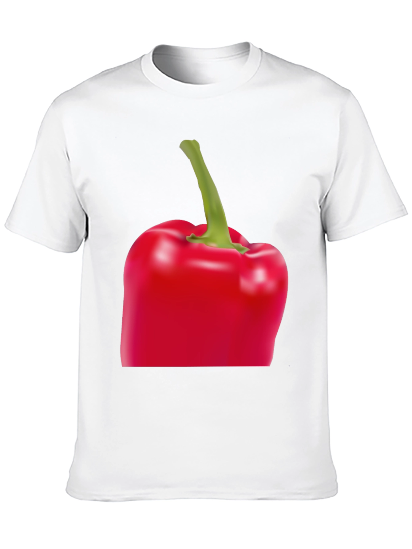Red Bell Pepper Graphic Tee - Unisex Black T-Shirt