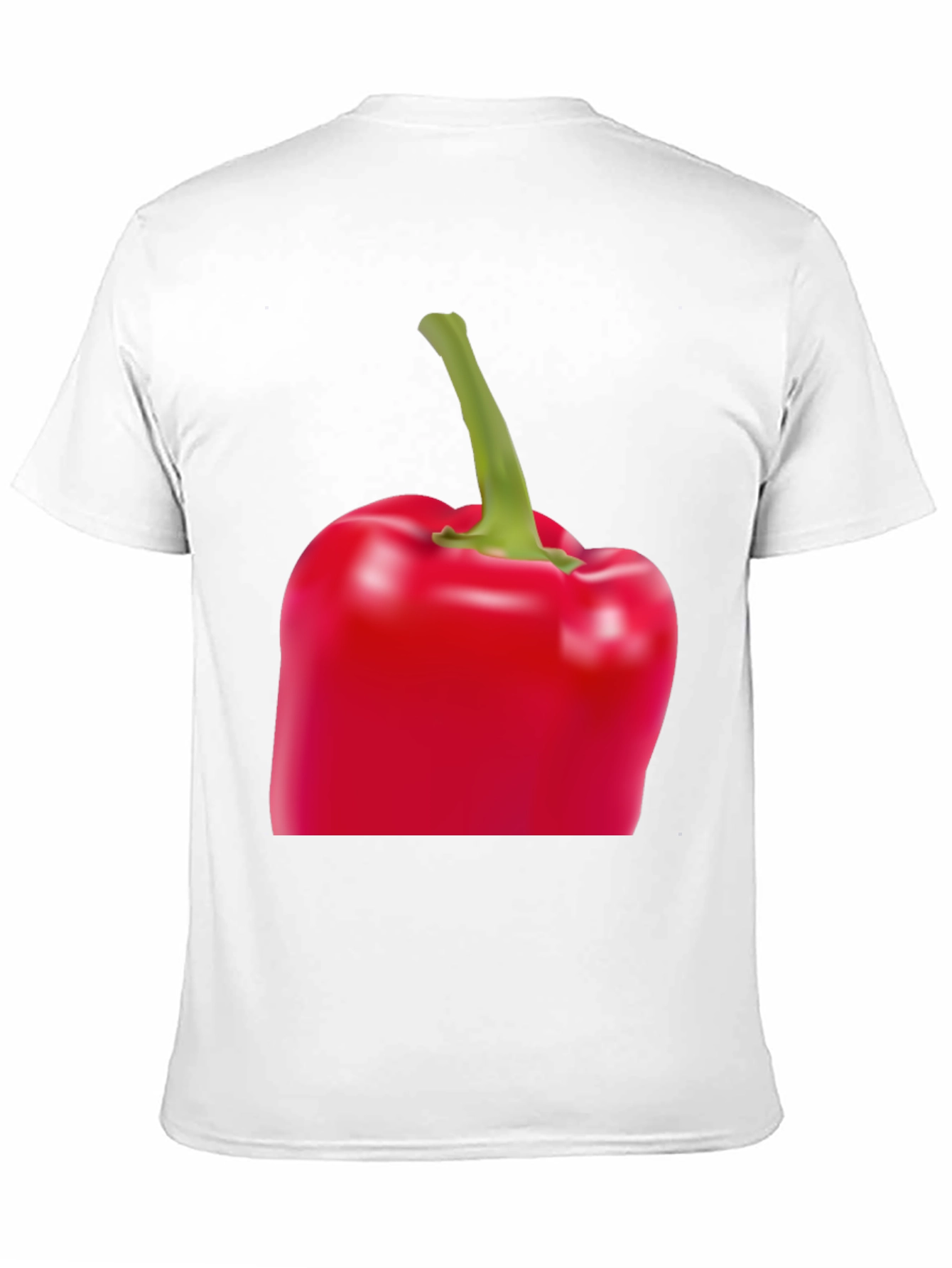 Red Bell Pepper Graphic Tee - Unisex Black T-Shirt