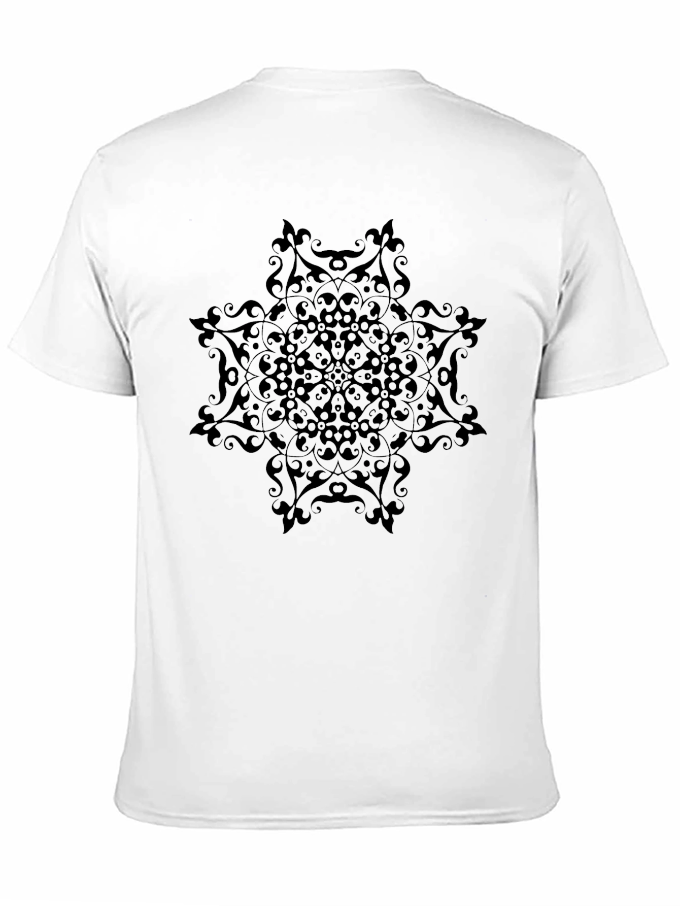 Black Mandala Graphic T-Shirt - Stylish Menswear