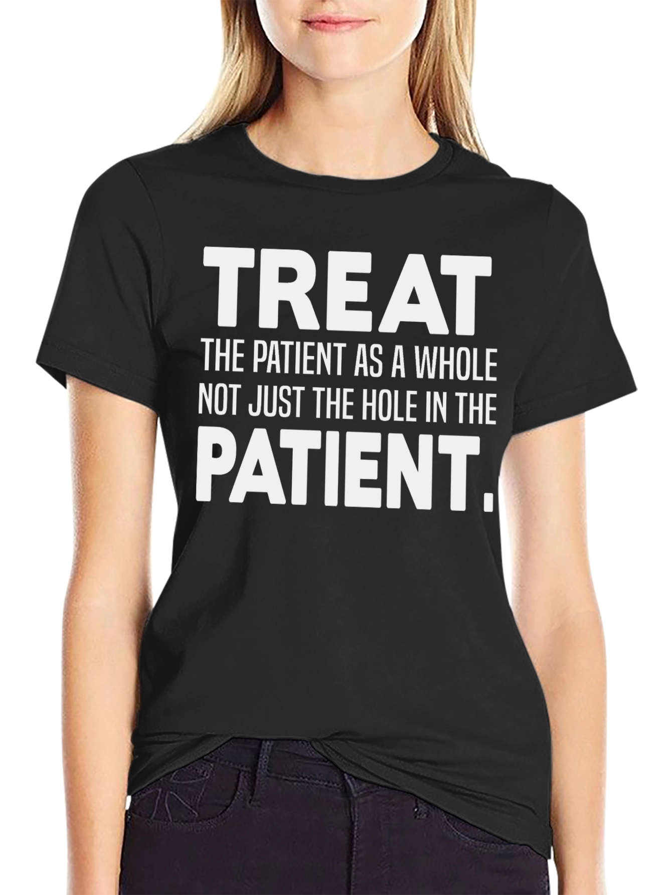 Treat The Patient Black T-Shirt