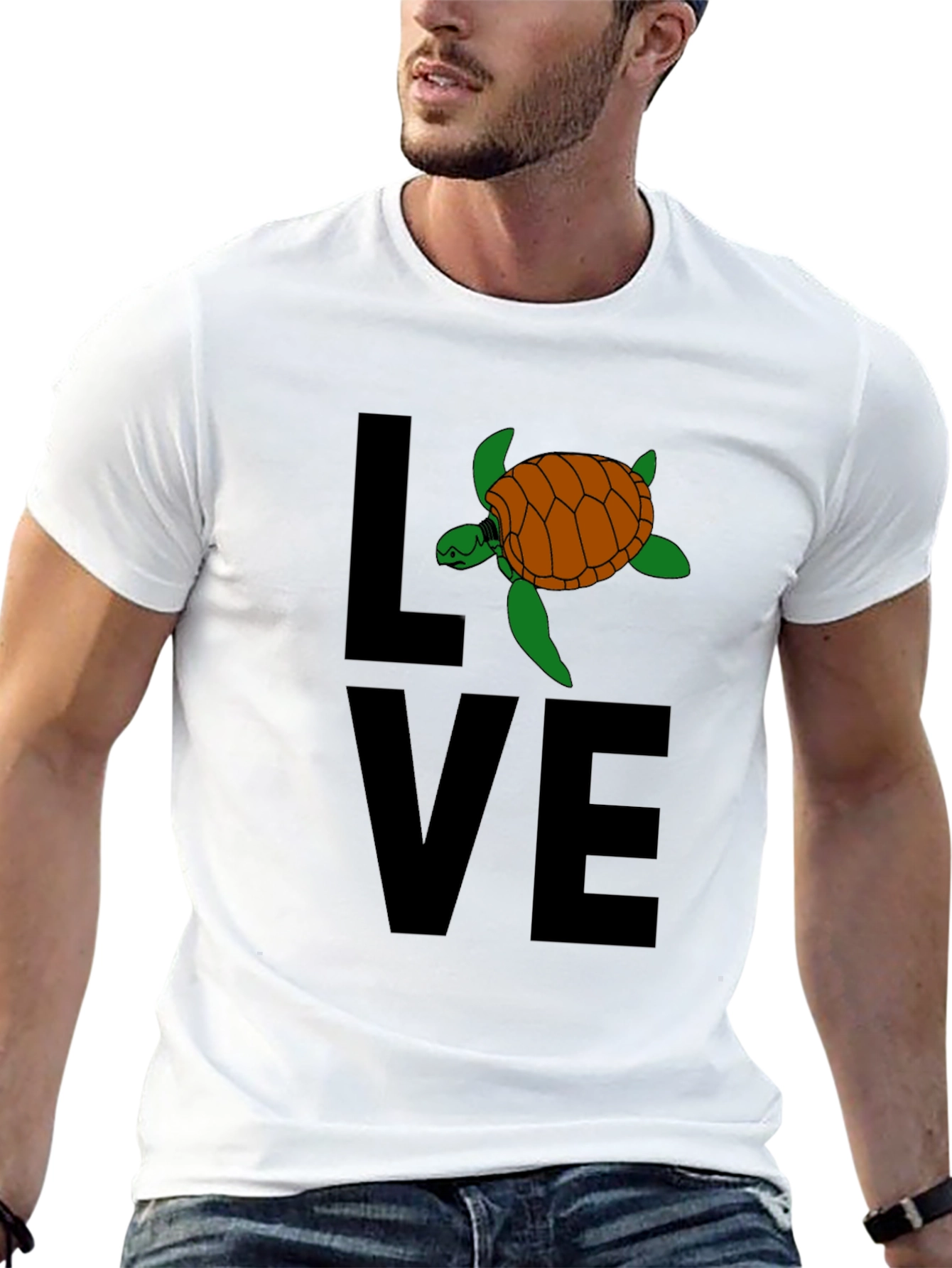 Turtle Love Graphic Tee - Black