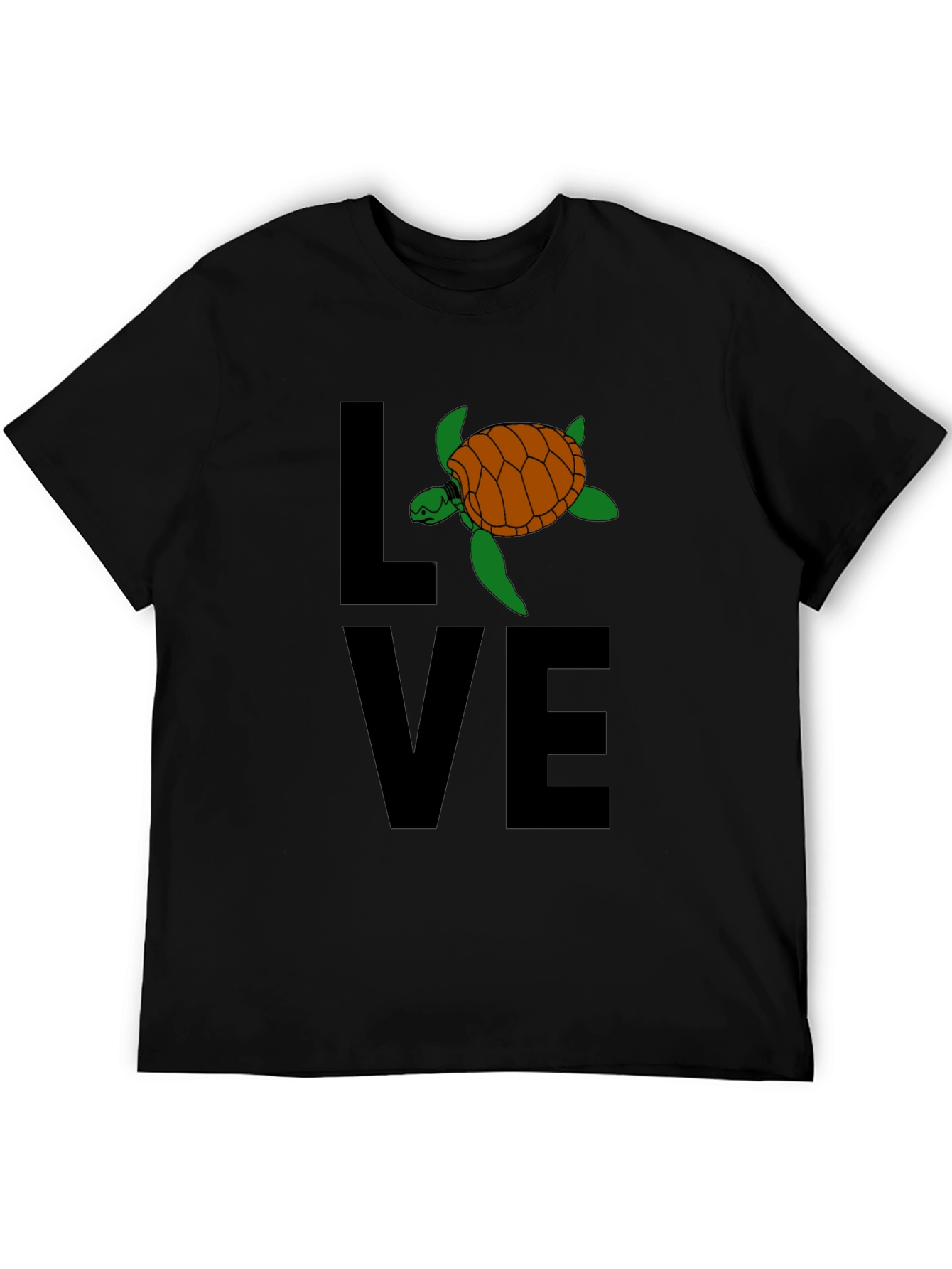 Turtle Love Graphic Tee - Black