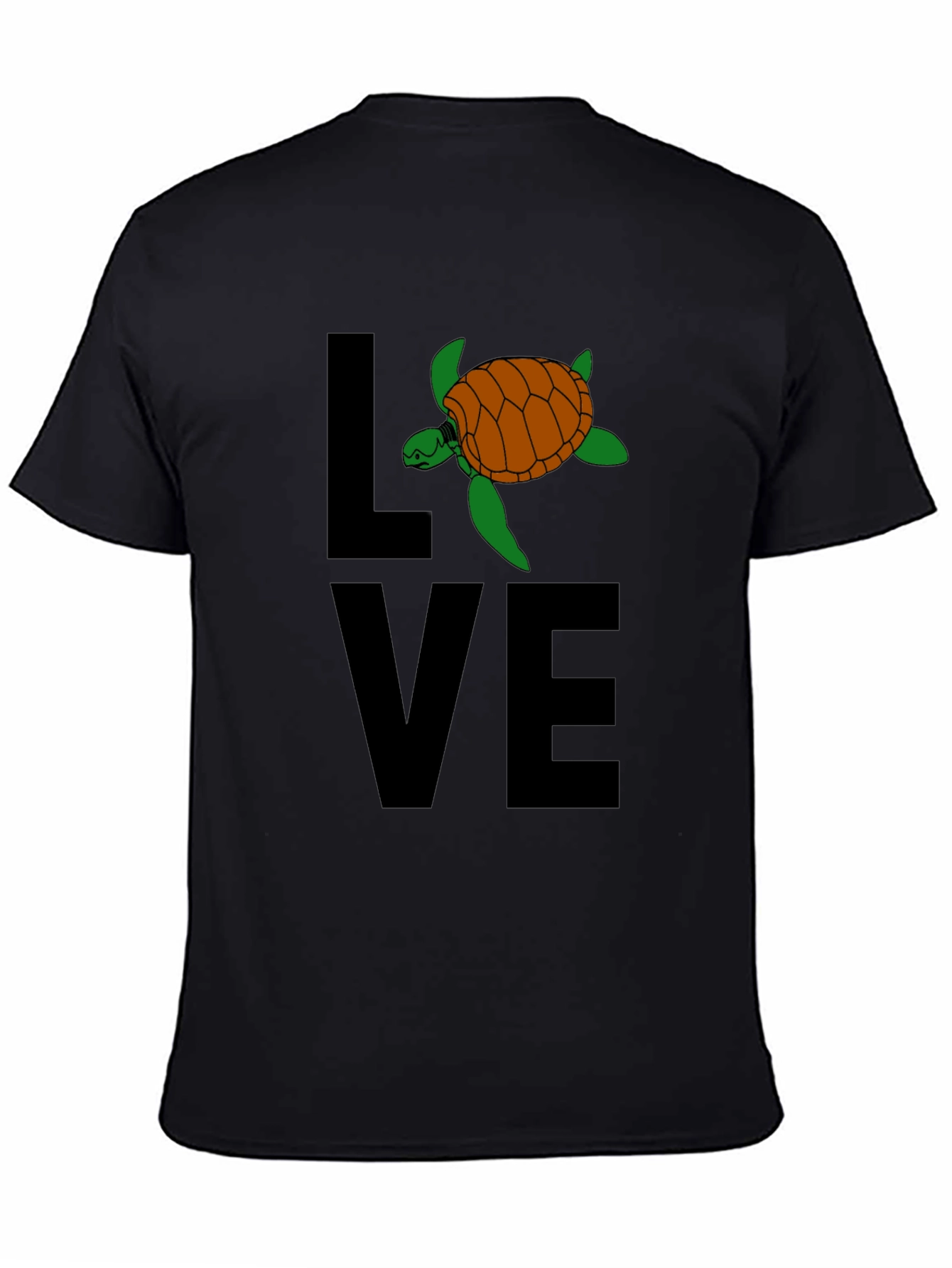 Turtle Love Graphic Tee - Black