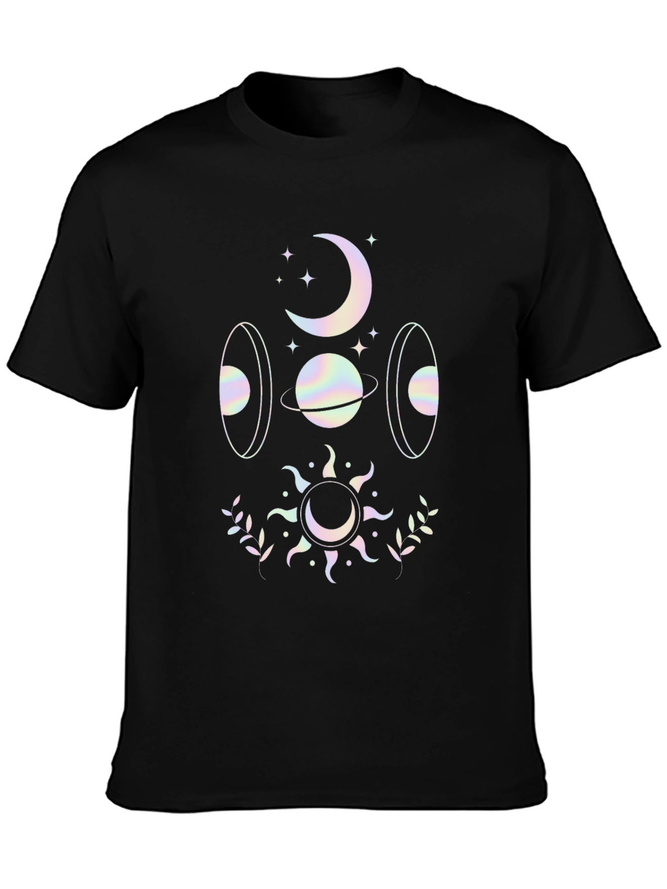 Celestial Graphic Tee - Moon Sun & Planets