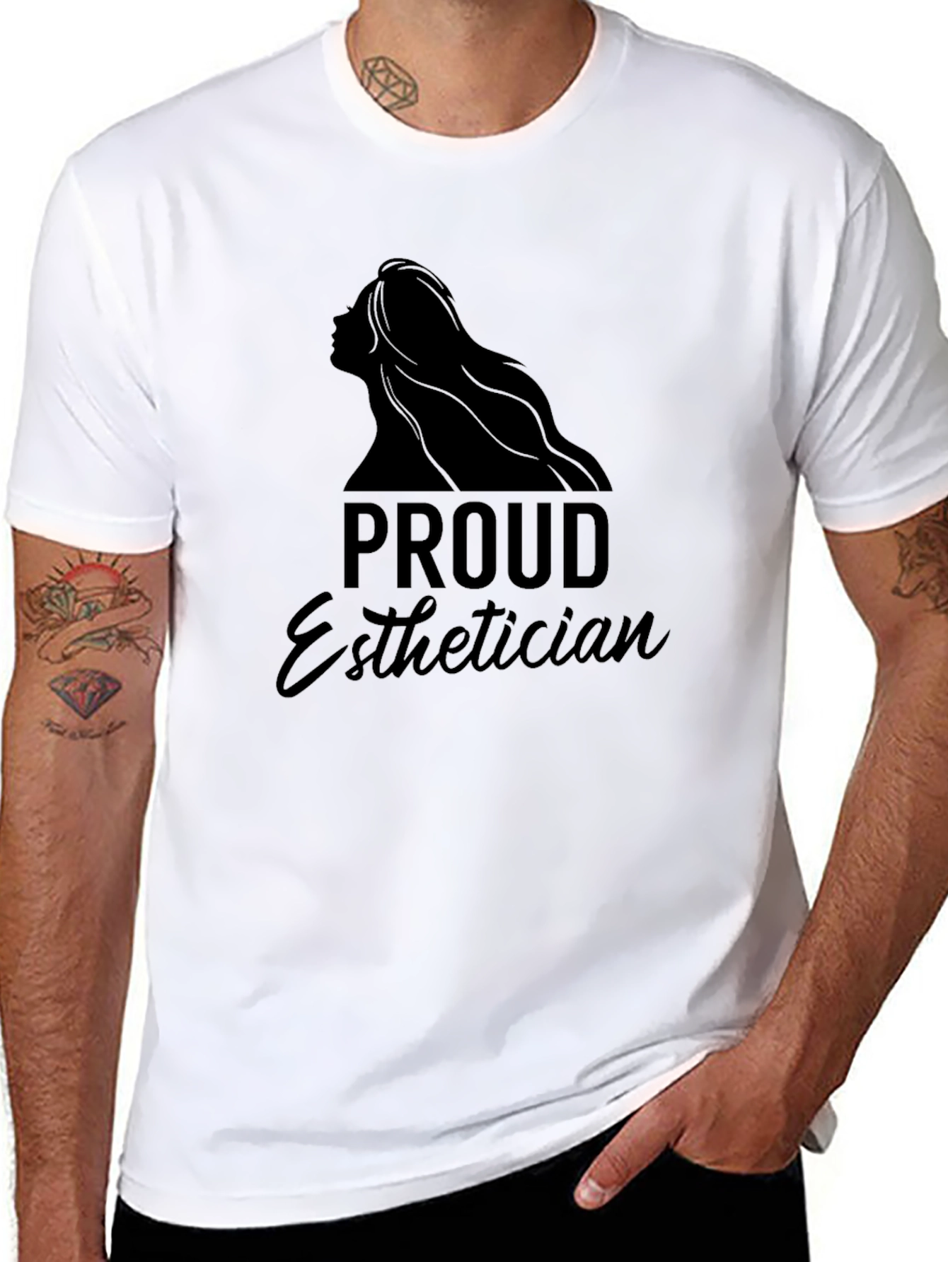 Proud Esthetician Black T-Shirt