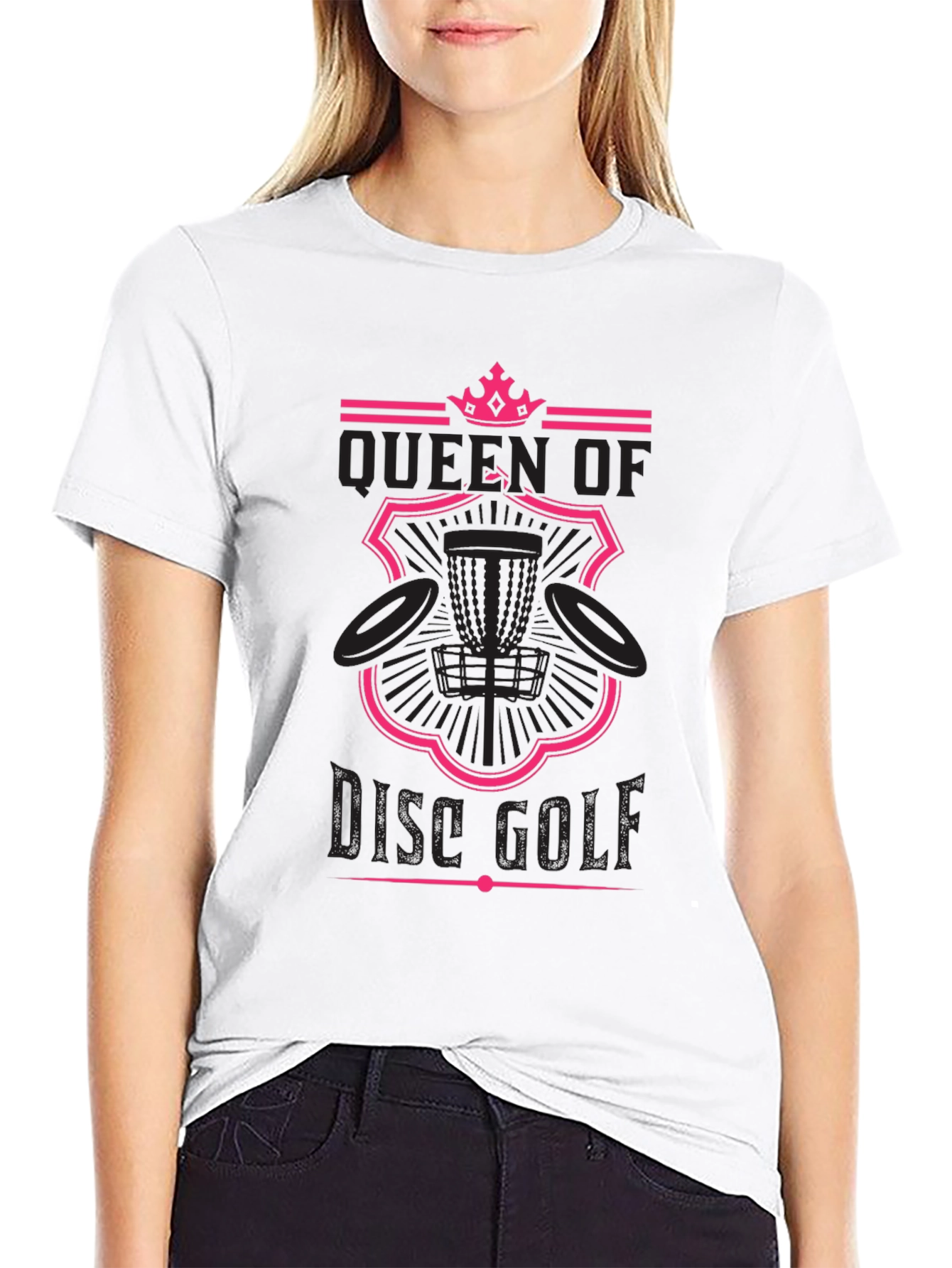 Queen of Disc Golf T-Shirt - Black