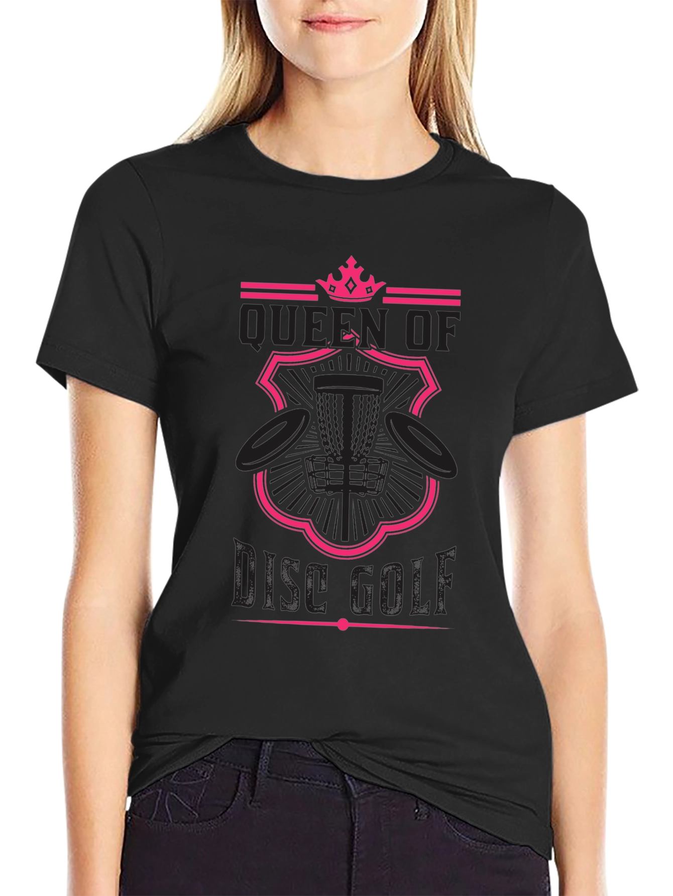 Queen of Disc Golf T-Shirt - Black