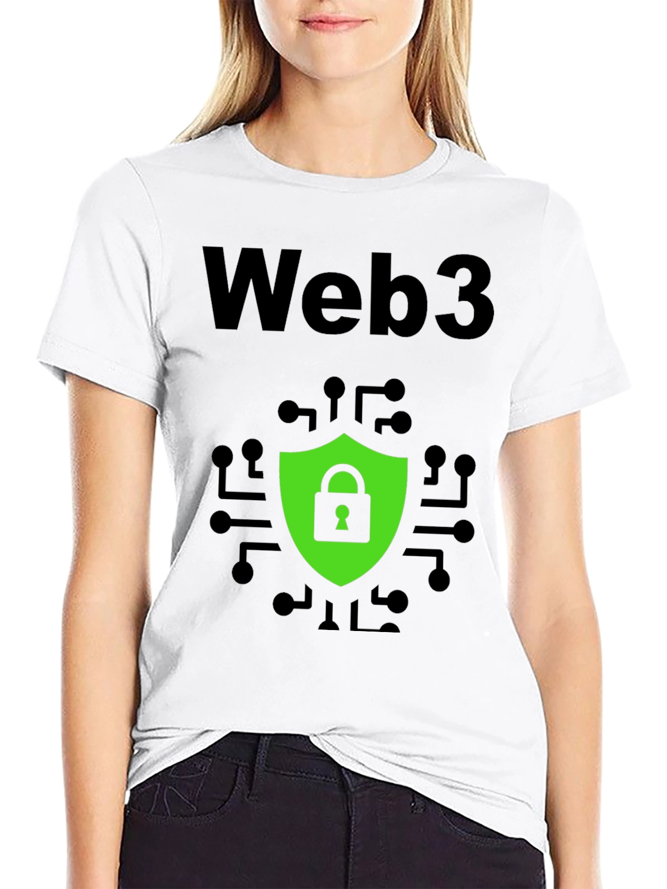Web3 Security Graphic Tee - Modern Tech Style