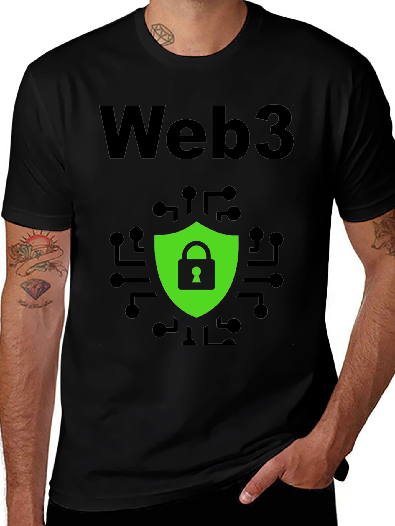 Web3 Security Graphic Tee - Modern Tech Style