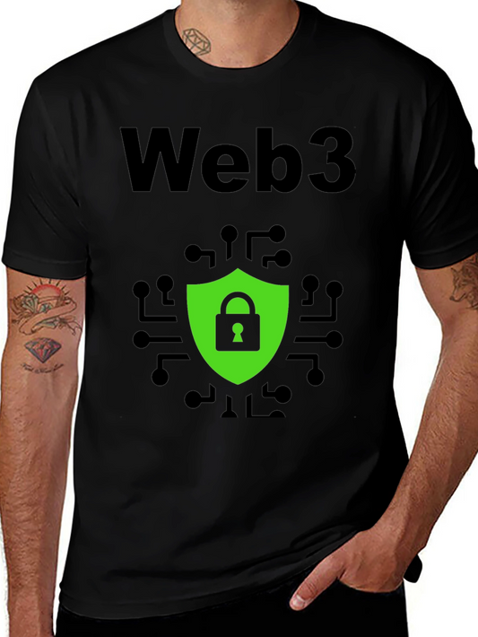 Web3 Security Graphic Tee - Modern Tech Style