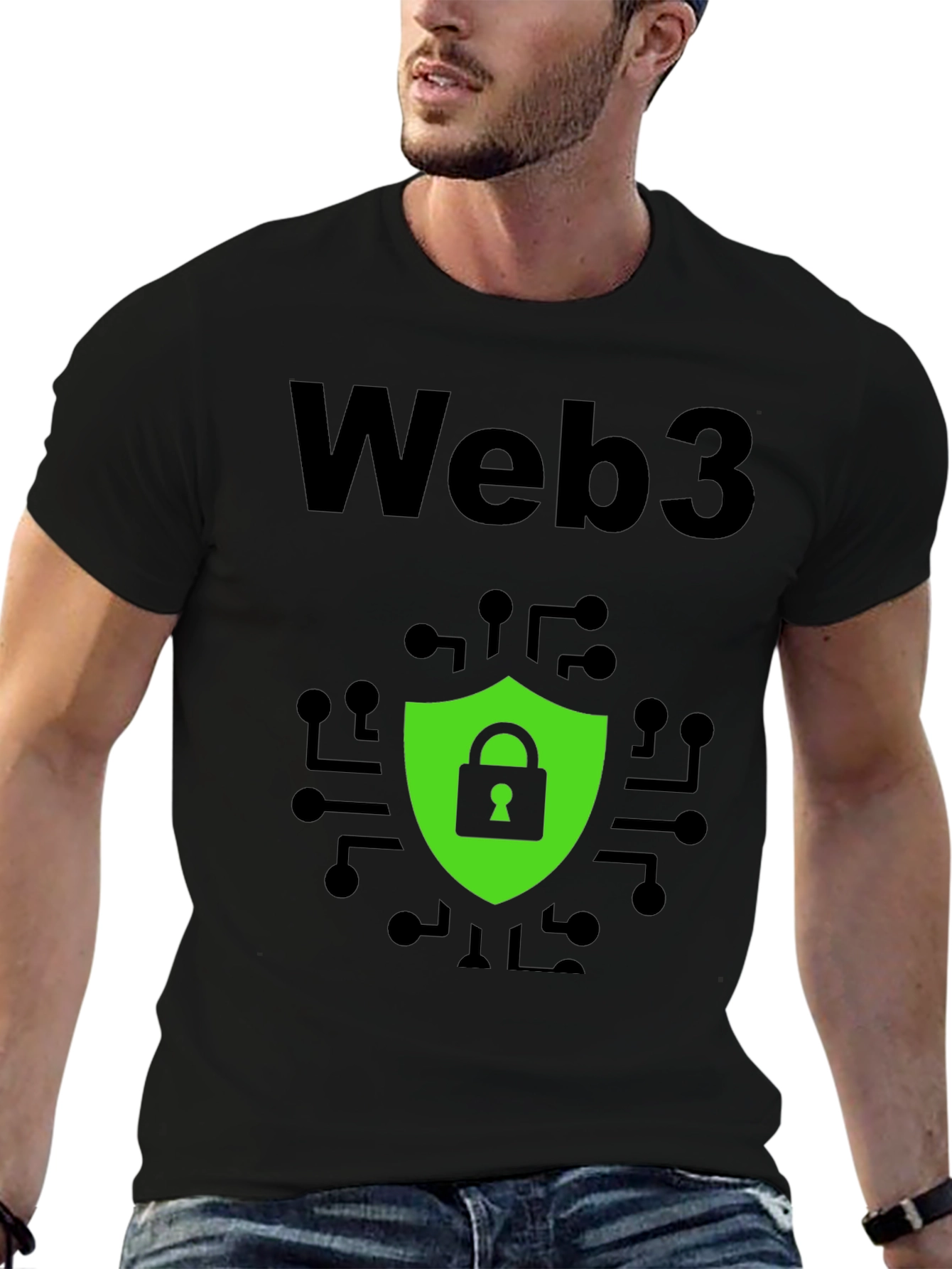 Web3 Security Graphic Tee - Modern Tech Style