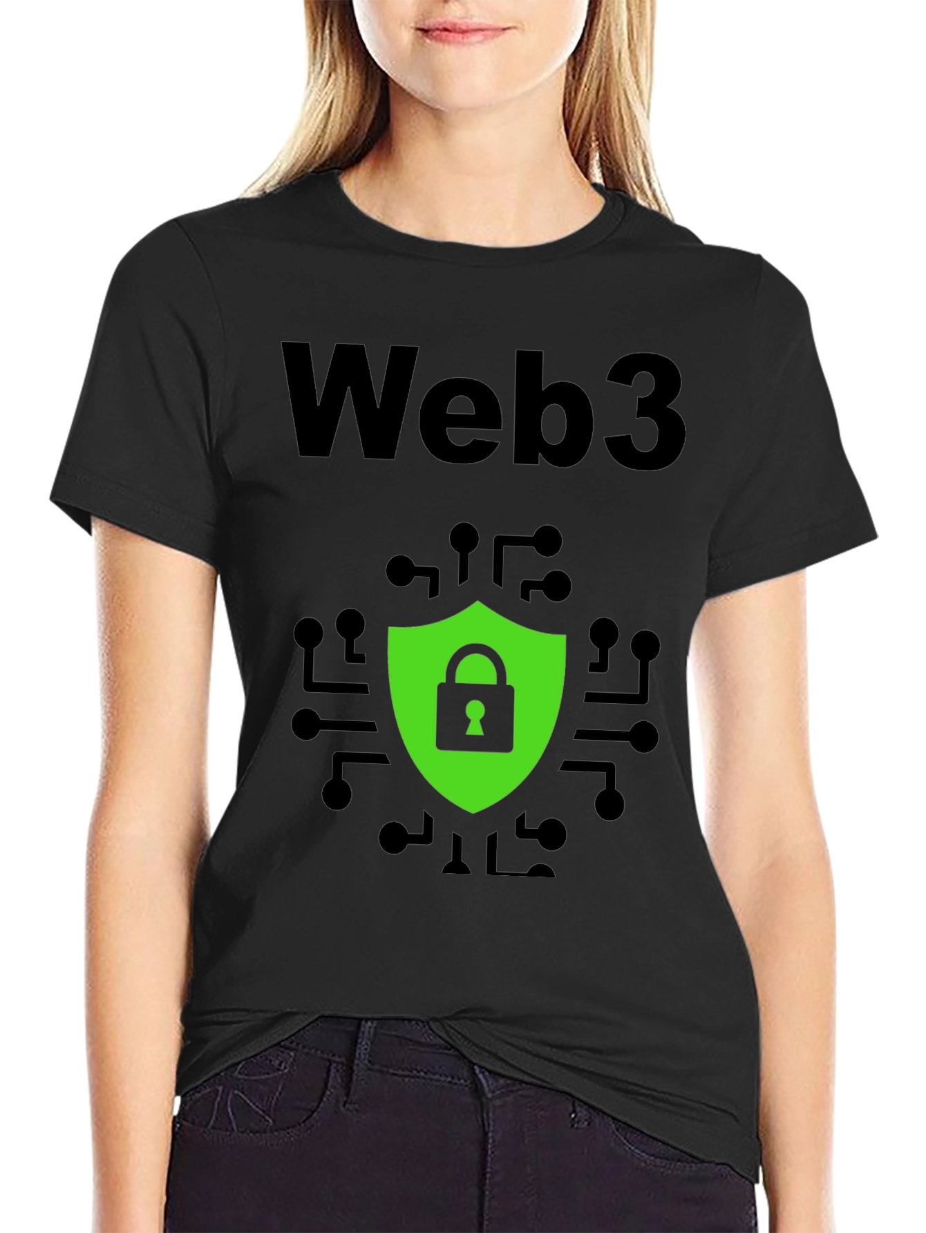 Web3 Security Graphic Tee - Modern Tech Style