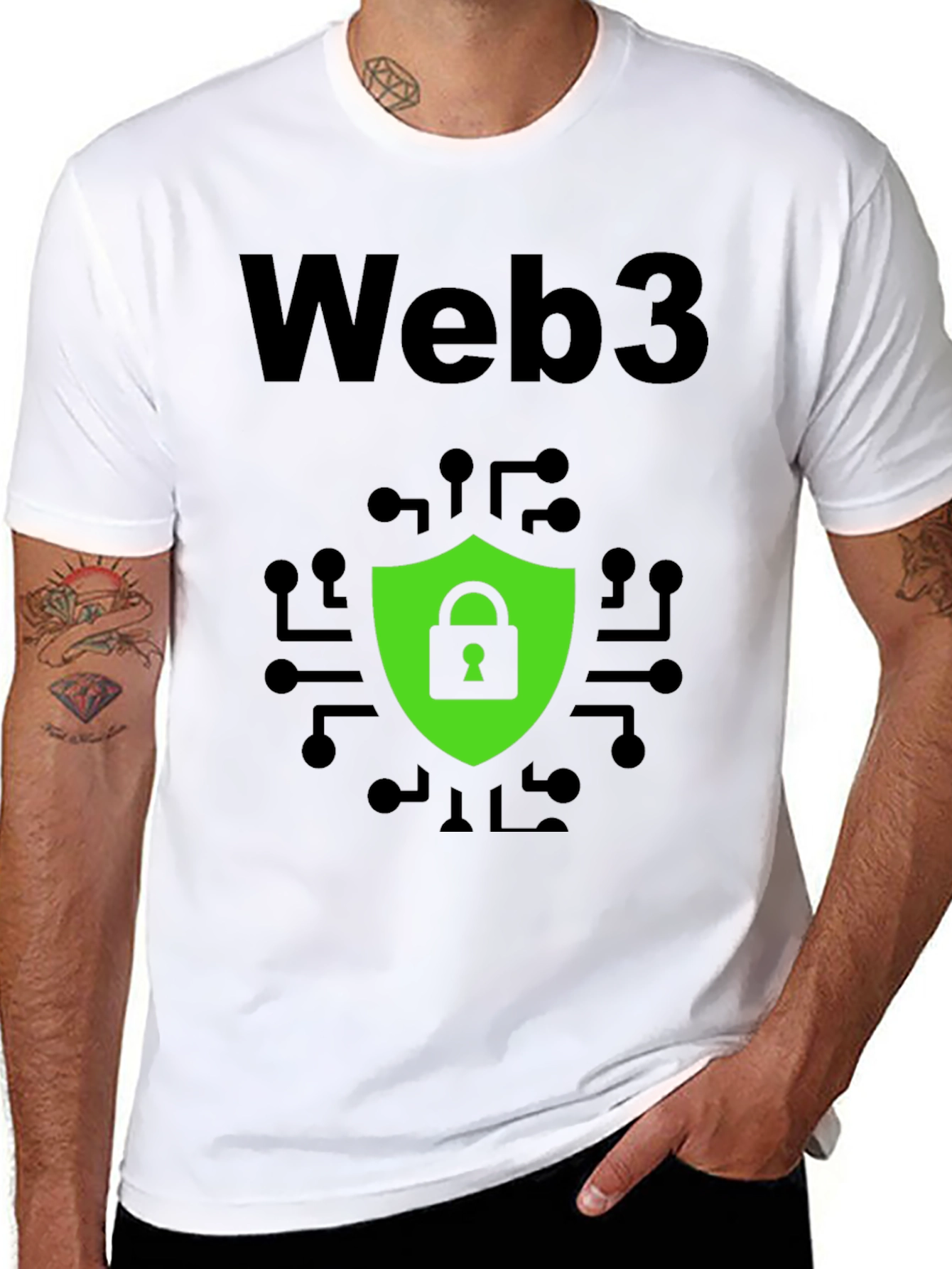 Web3 Security Graphic Tee - Modern Tech Style