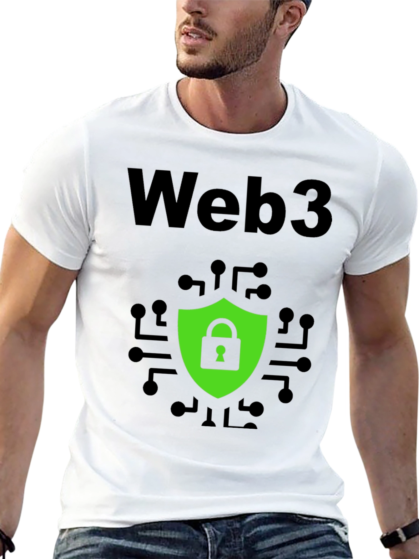Web3 Security Graphic Tee - Modern Tech Style