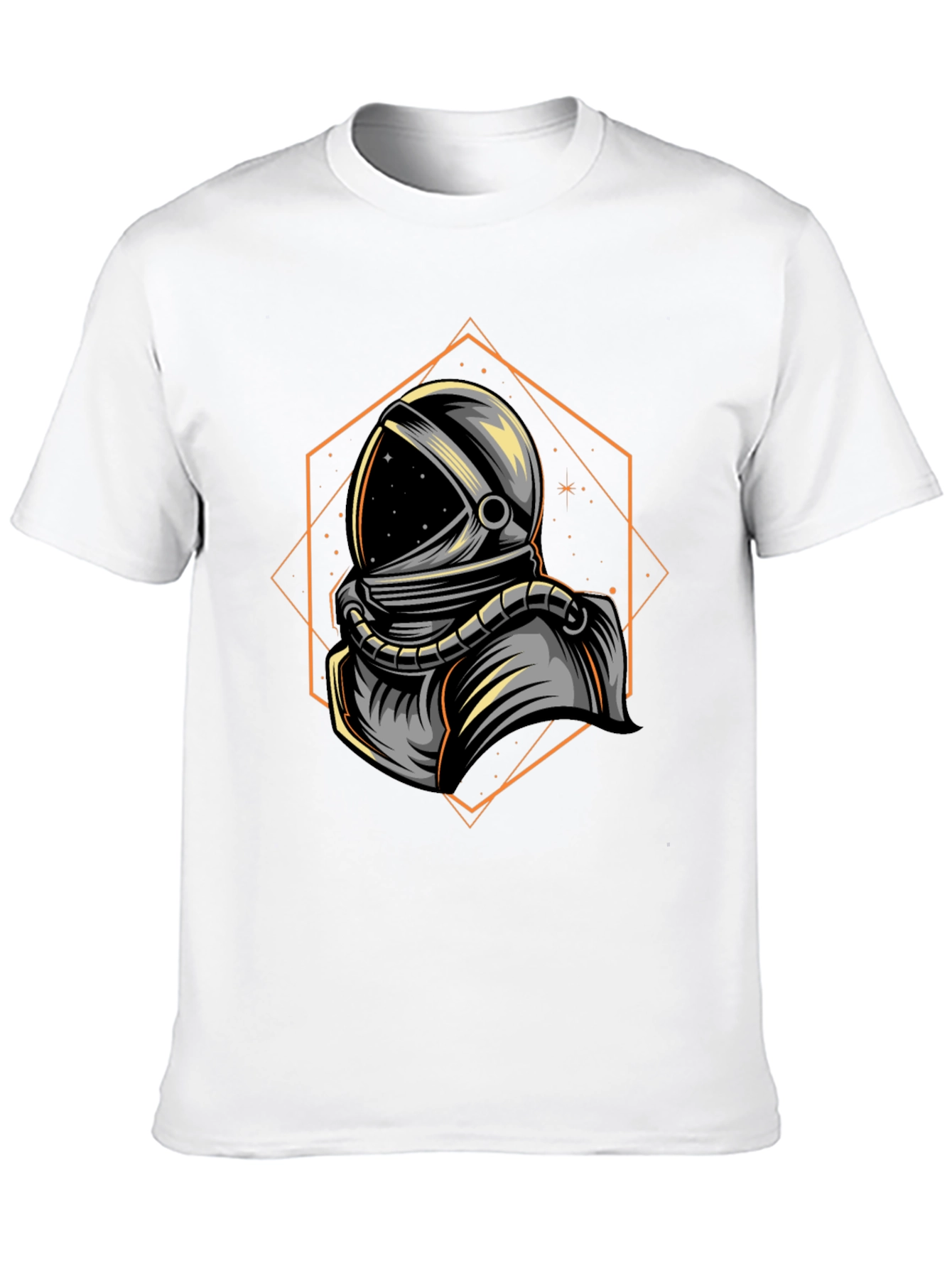 Astronaut Helmet Graphic Tee - Space Enthusiast T-Shirt