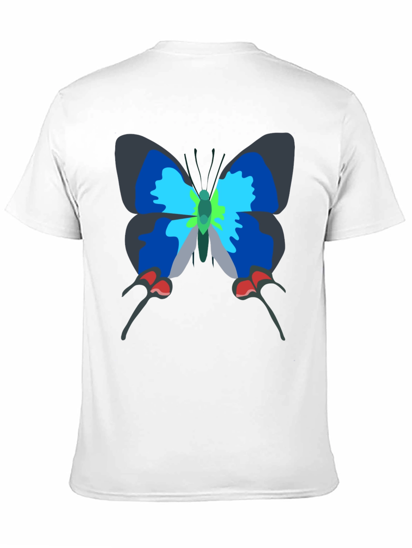 Butterfly Graphic Tee - Casual Black T-Shirt