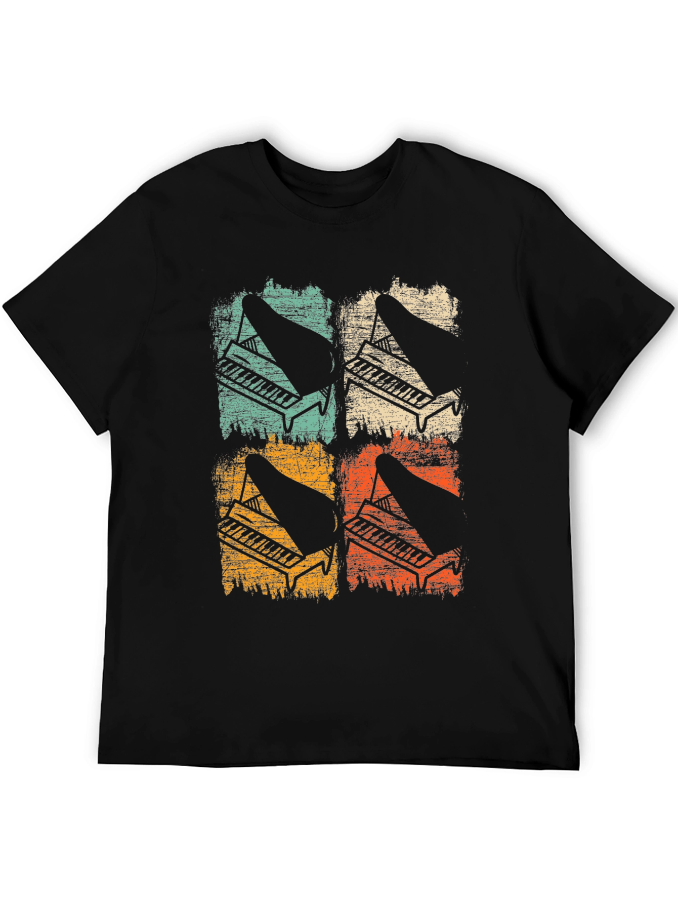 Retro Piano T-Shirt - Musical Instrument Tee