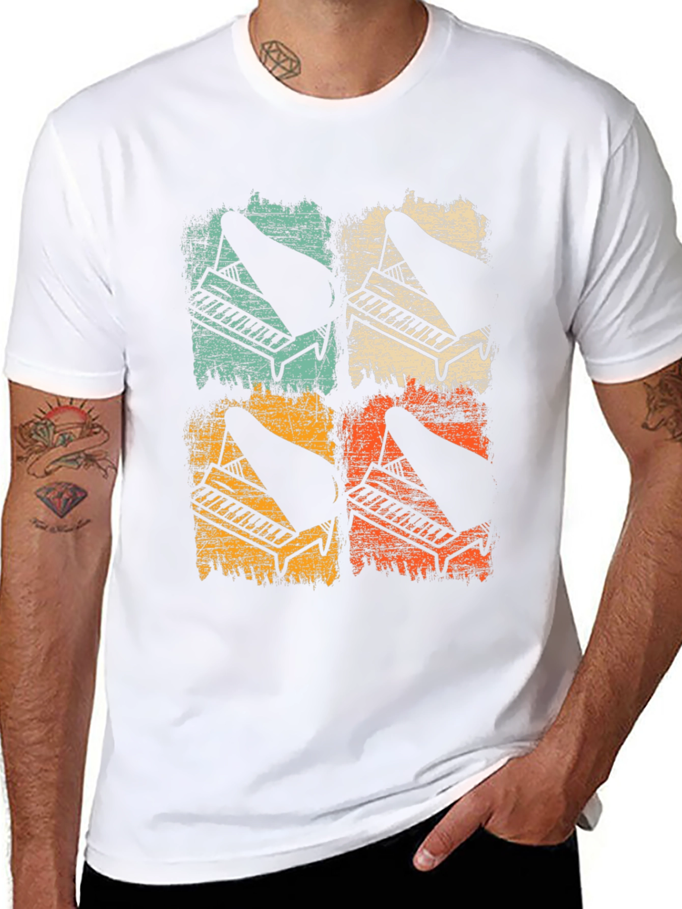 Retro Piano T-Shirt - Musical Instrument Tee