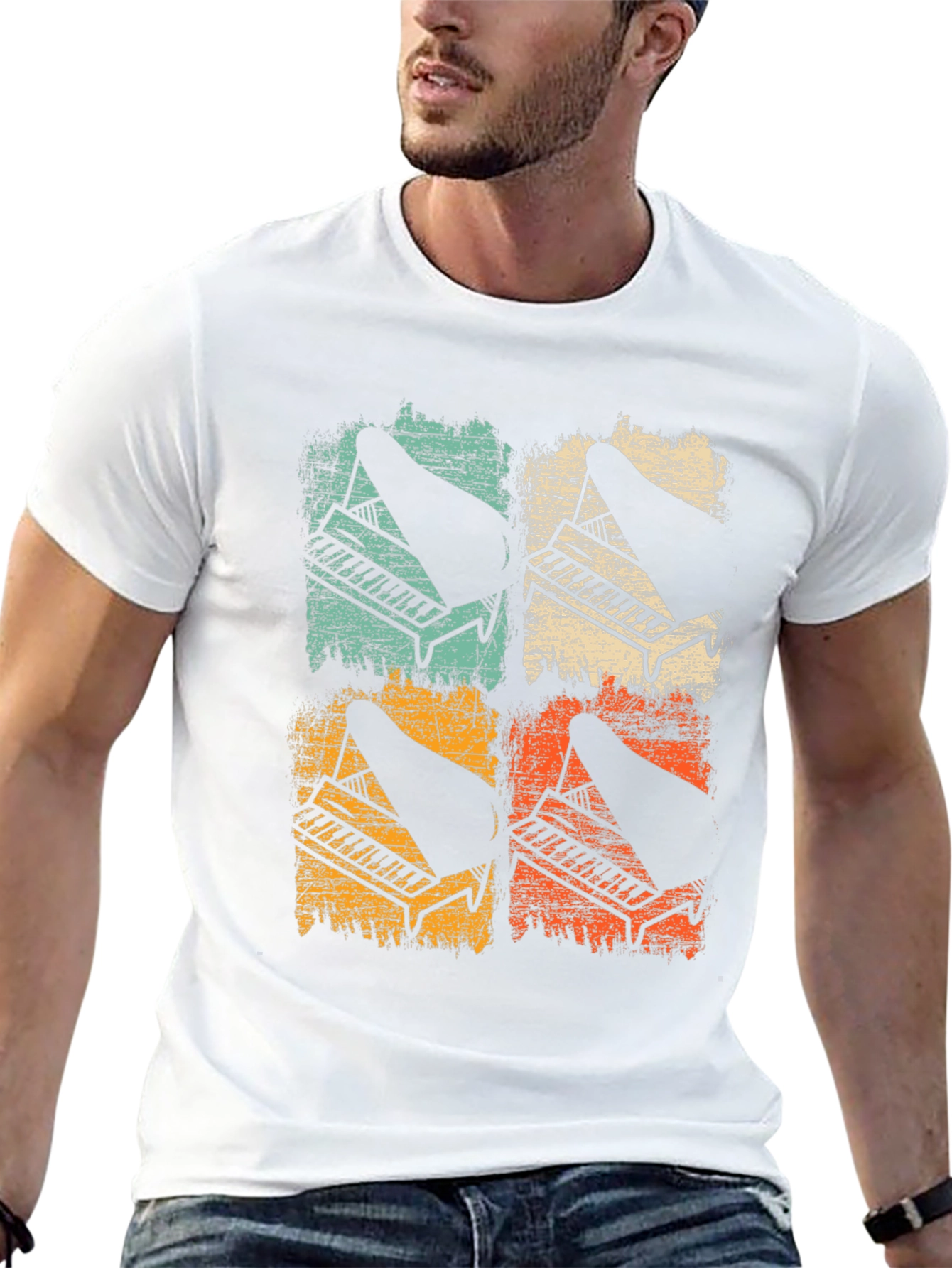 Retro Piano T-Shirt - Musical Instrument Tee