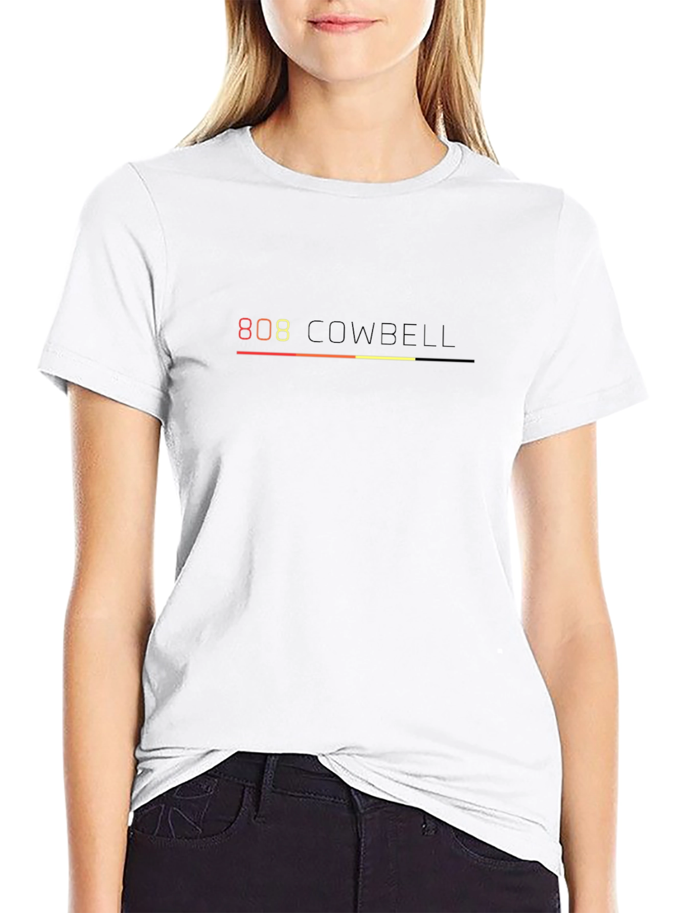 808 Cowbell Graphic Black T-Shirt