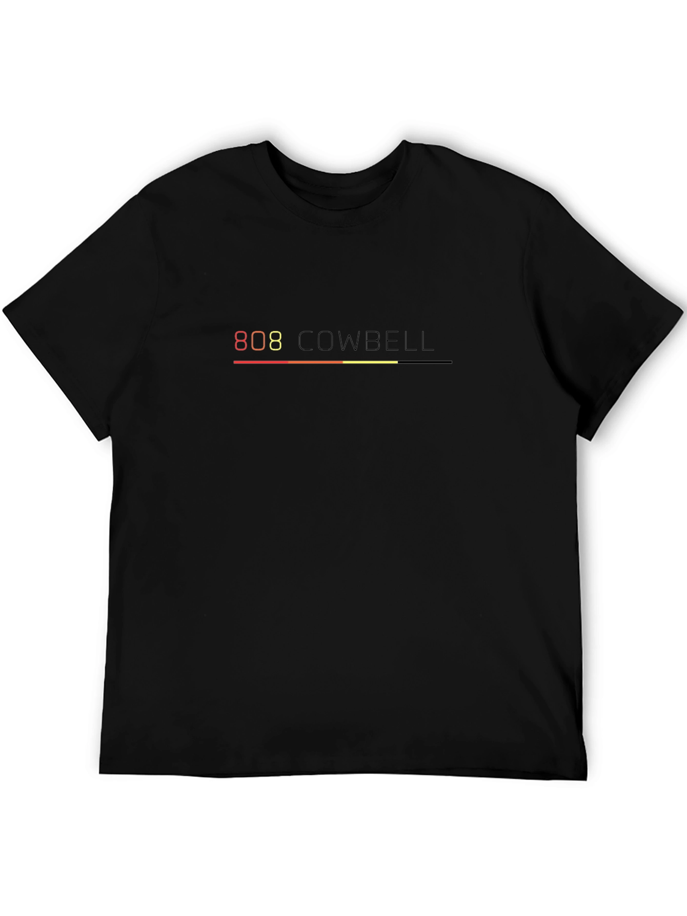 808 Cowbell Graphic Black T-Shirt