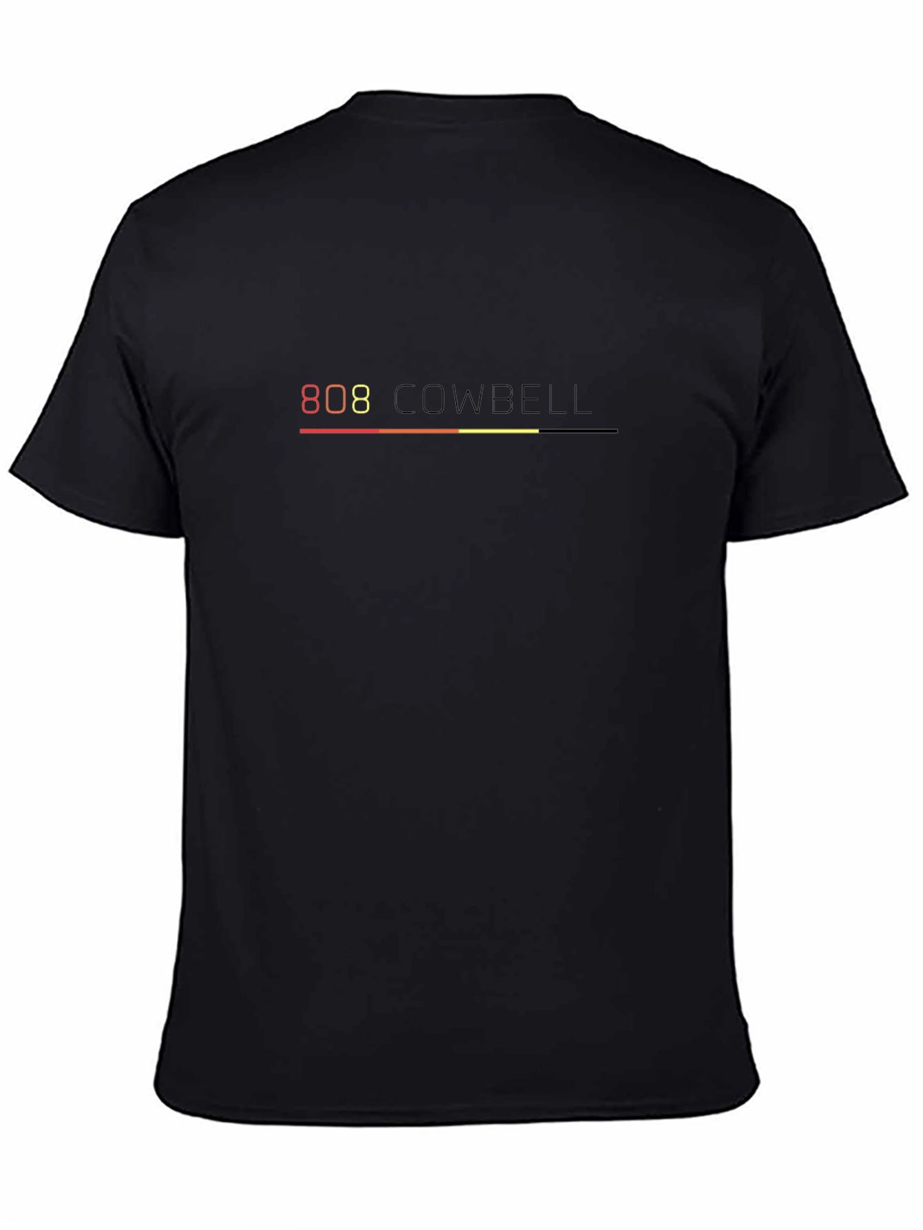 808 Cowbell Graphic Black T-Shirt