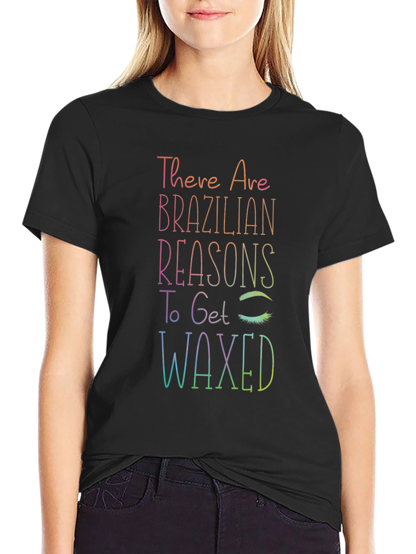 Brazilian Wax Reasons Graphic Tee - Unisex Black T-Shirt
