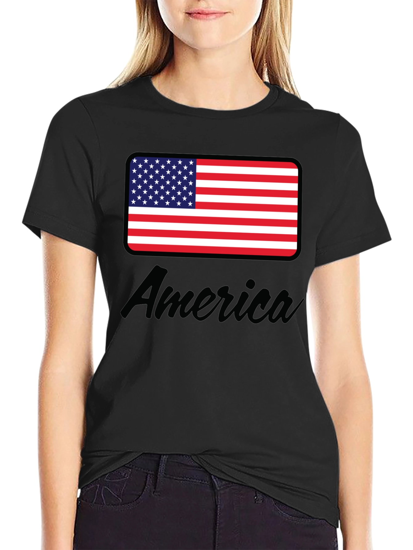 American Flag Graphic Tee - Patriotic Style