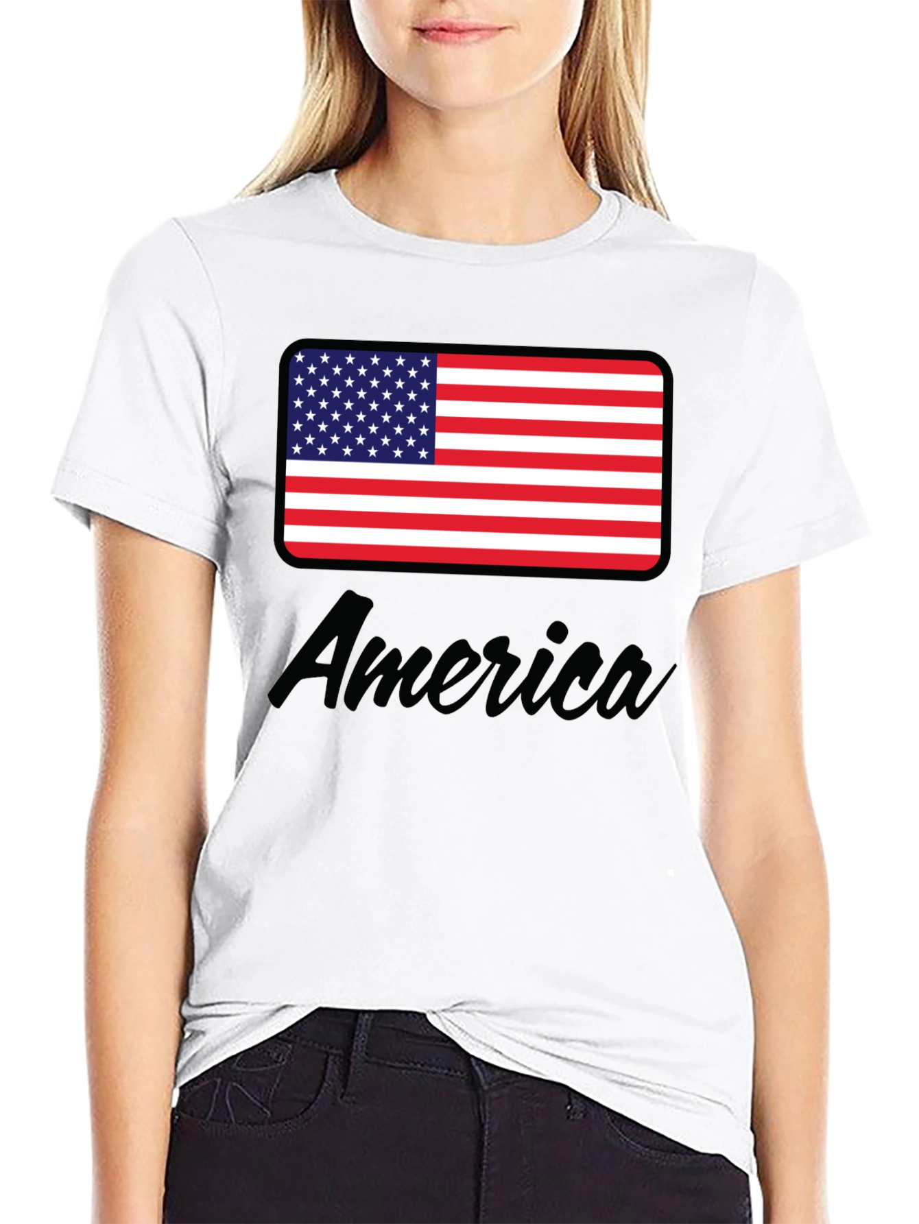 American Flag Graphic Tee - Patriotic Style