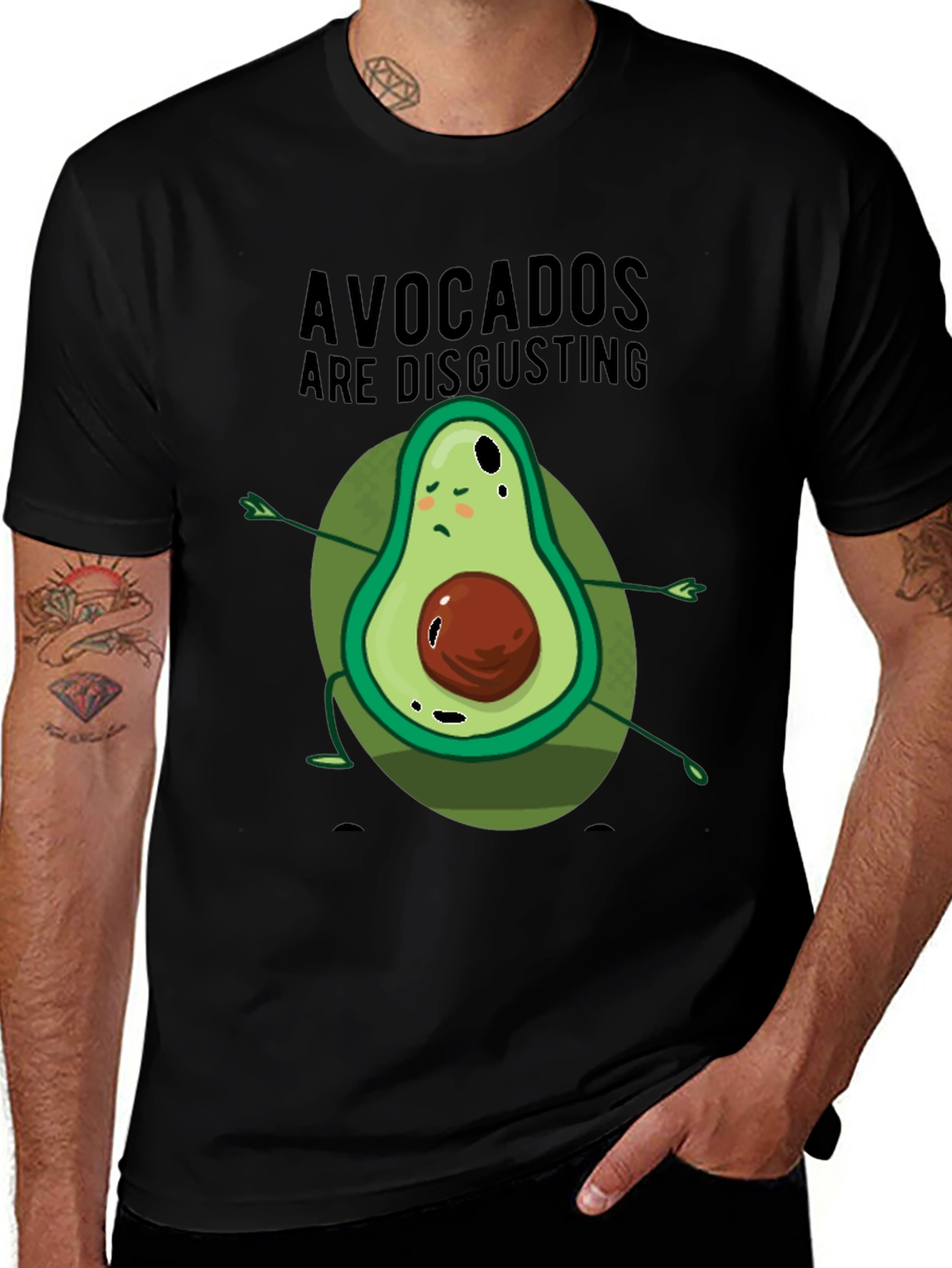 Avocados Are Disgusting Graphic T-Shirt
