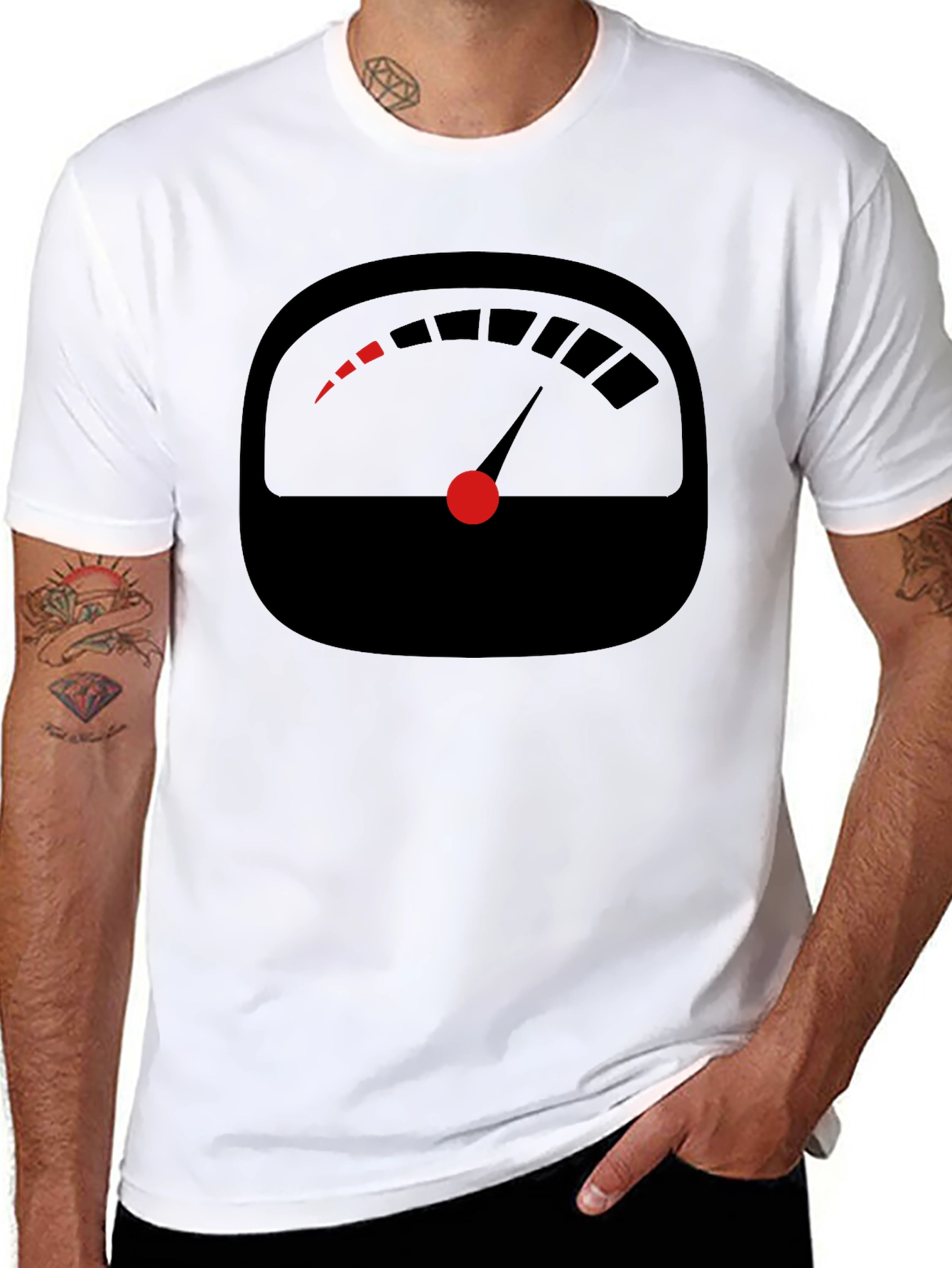 Speedometer Graphic Tee - Mens Black T-Shirt