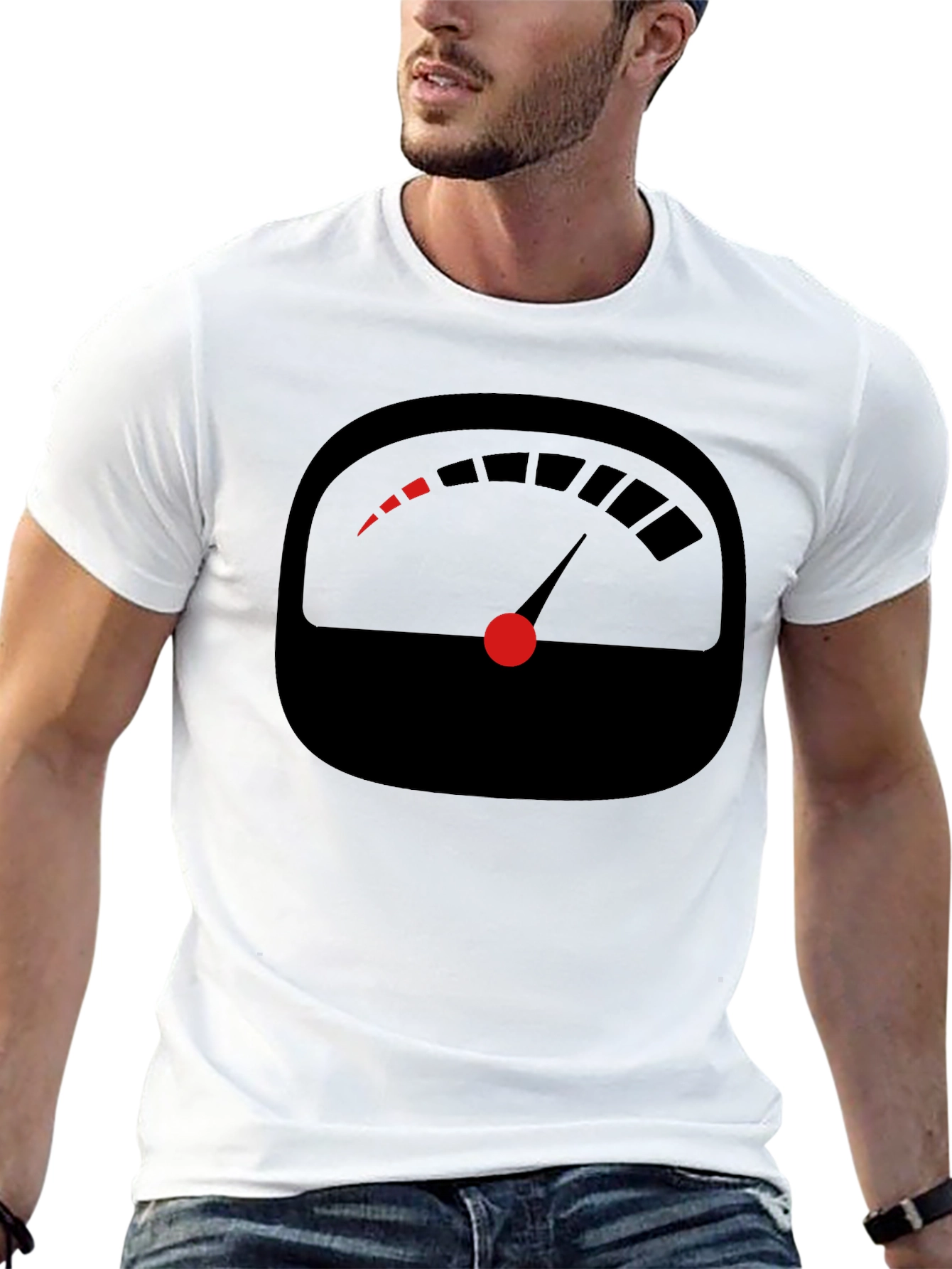 Speedometer Graphic Tee - Mens Black T-Shirt