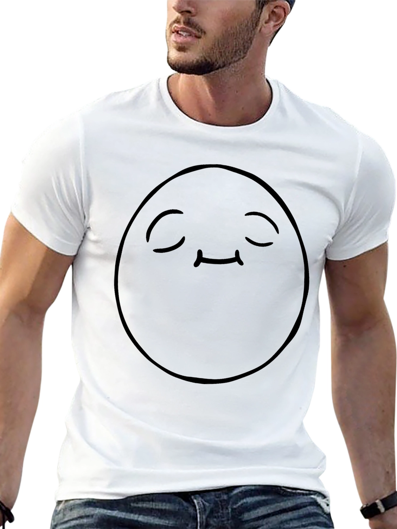 Zen Face Graphic T-Shirt - Unisex Black Tee