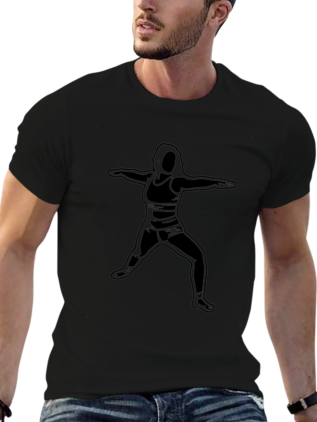 Yoga Pose Graphic Tee - Casual Comfort