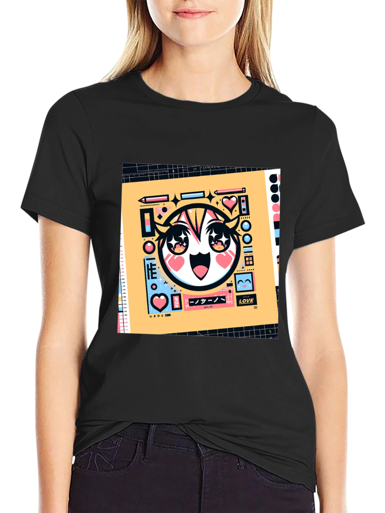 Anime Graphic Tee - Unique Cartoon Design