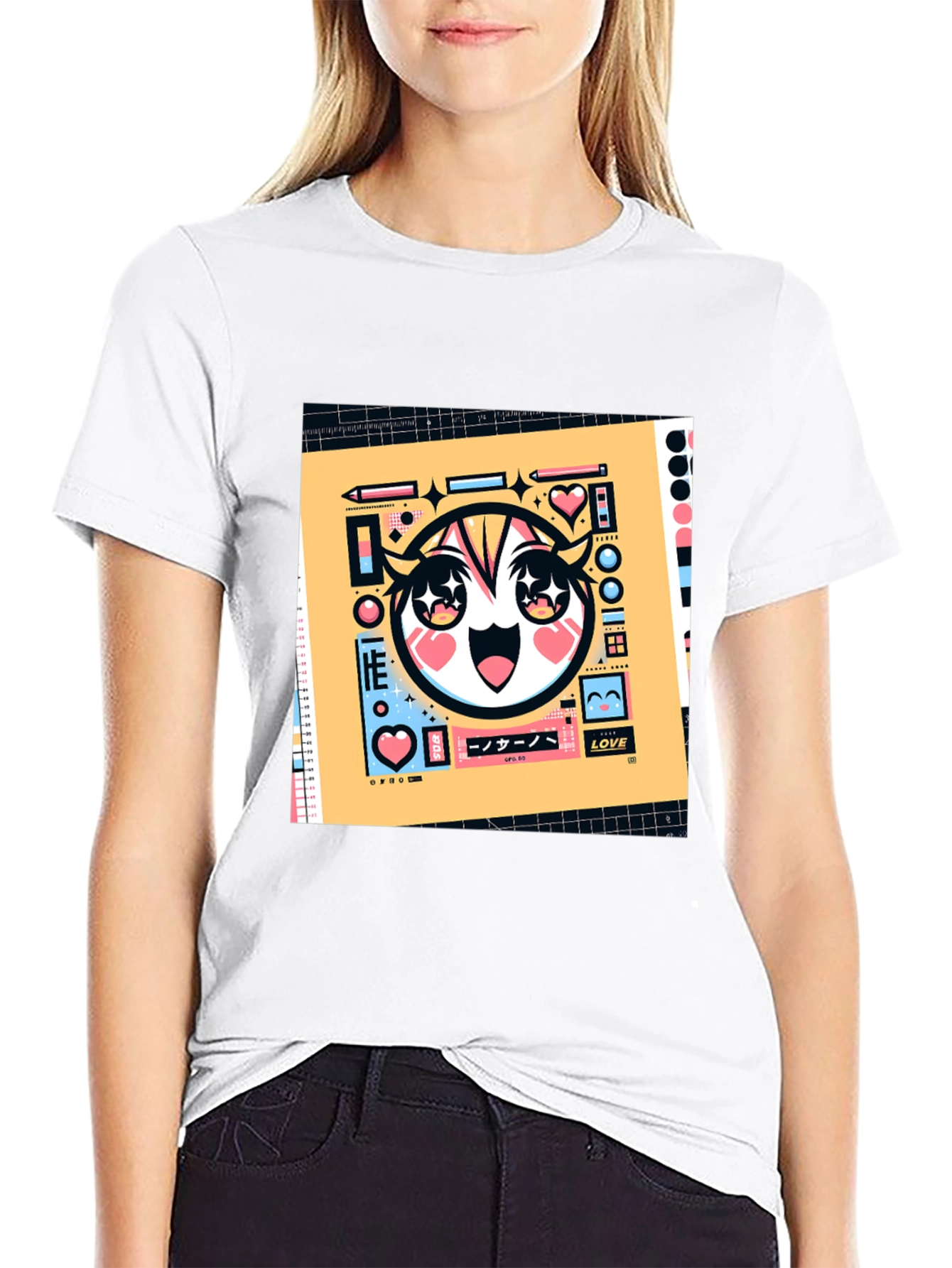 Anime Graphic Tee - Unique Cartoon Design