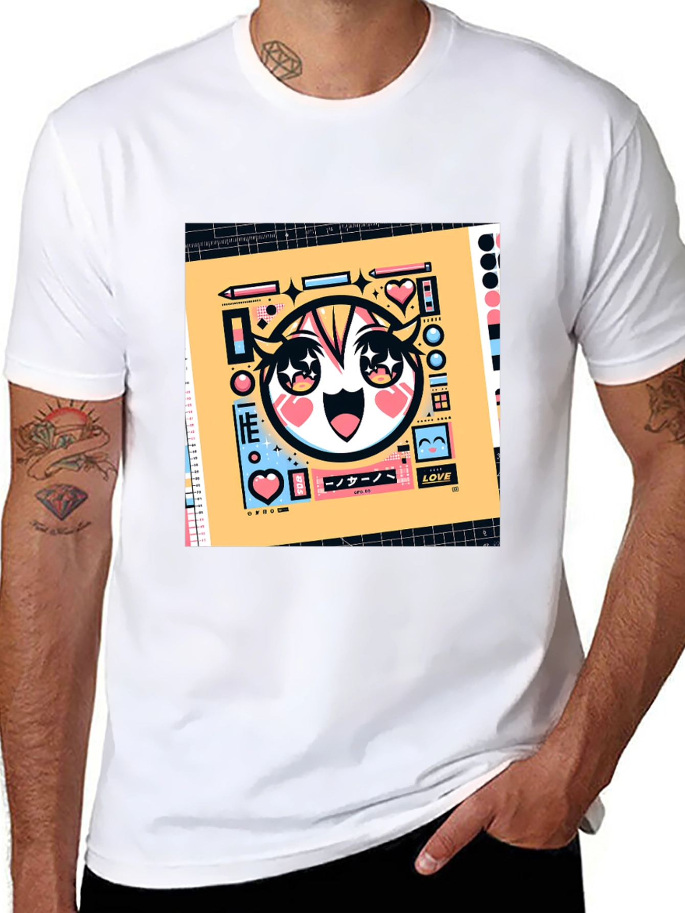Anime Graphic Tee - Unique Cartoon Design