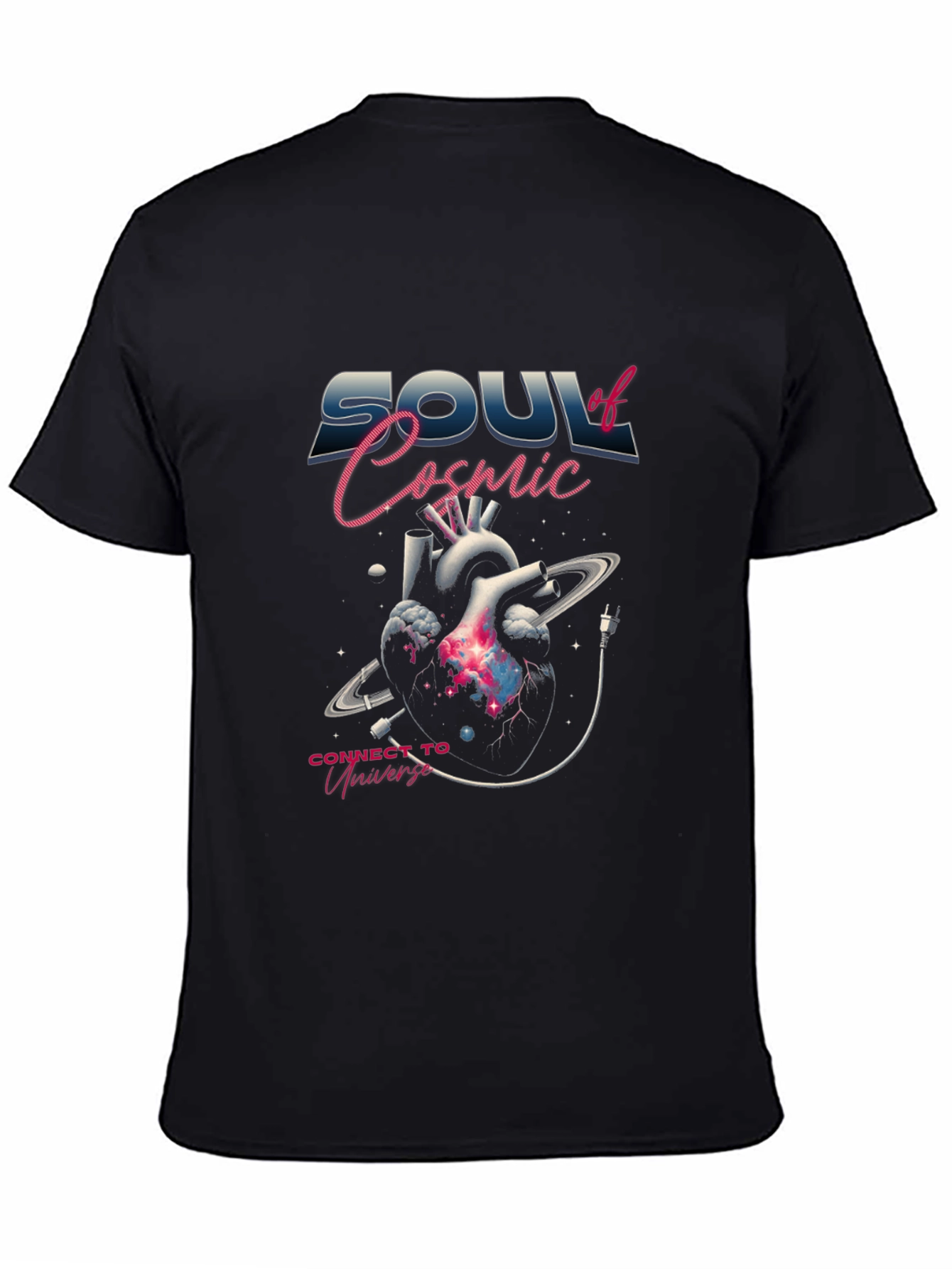 Soul of Cosmic Universe Black T-Shirt