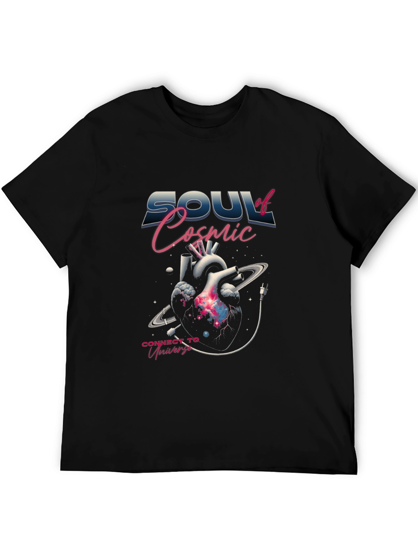 Soul of Cosmic Universe Black T-Shirt