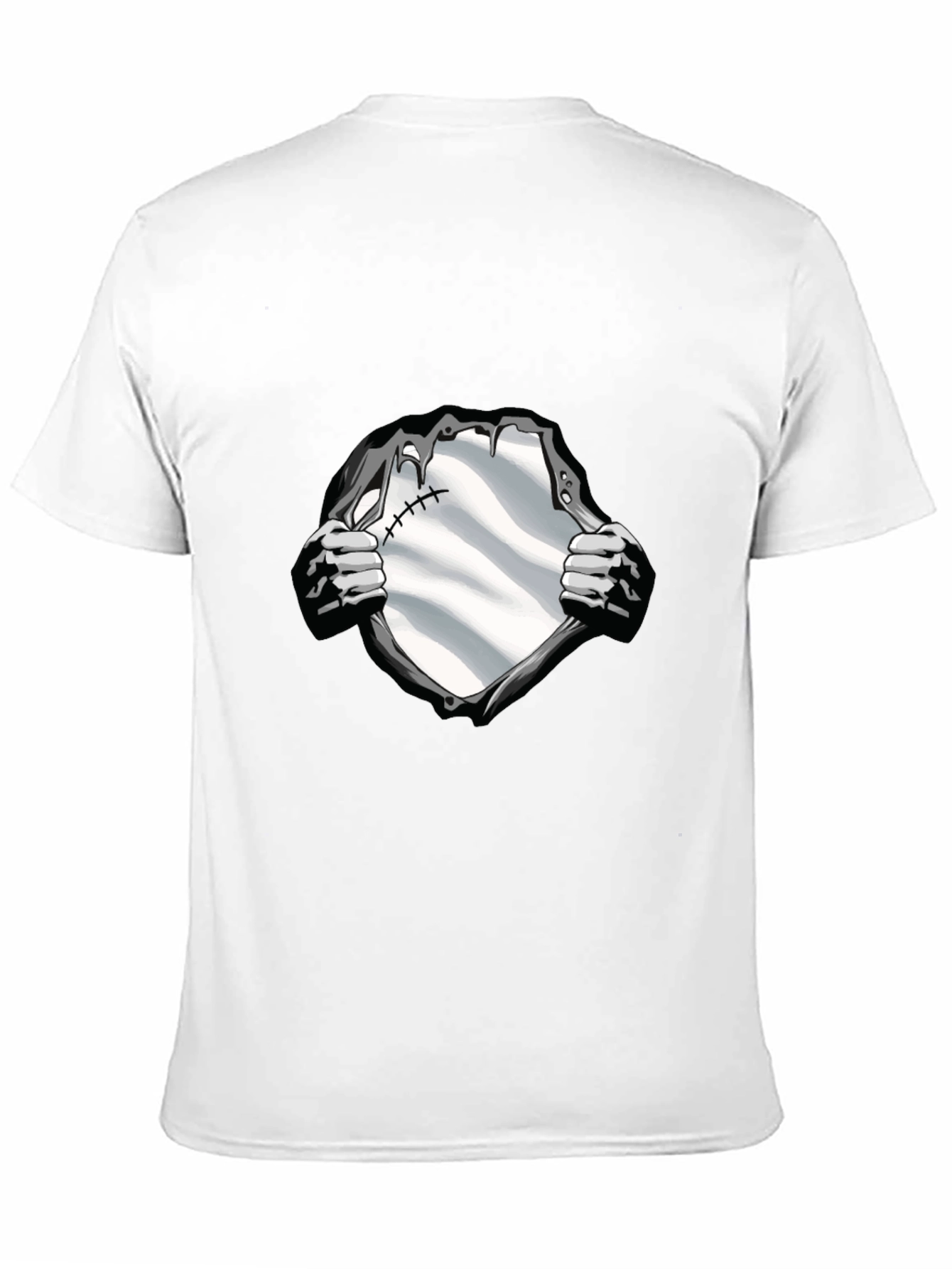 Superhero Reveal Graphic Tee - Black Cotton Blend