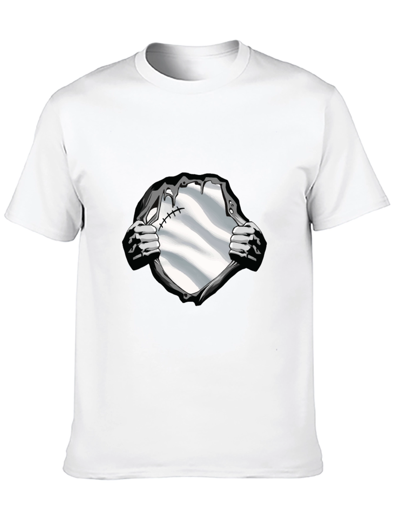 Superhero Reveal Graphic Tee - Black Cotton Blend