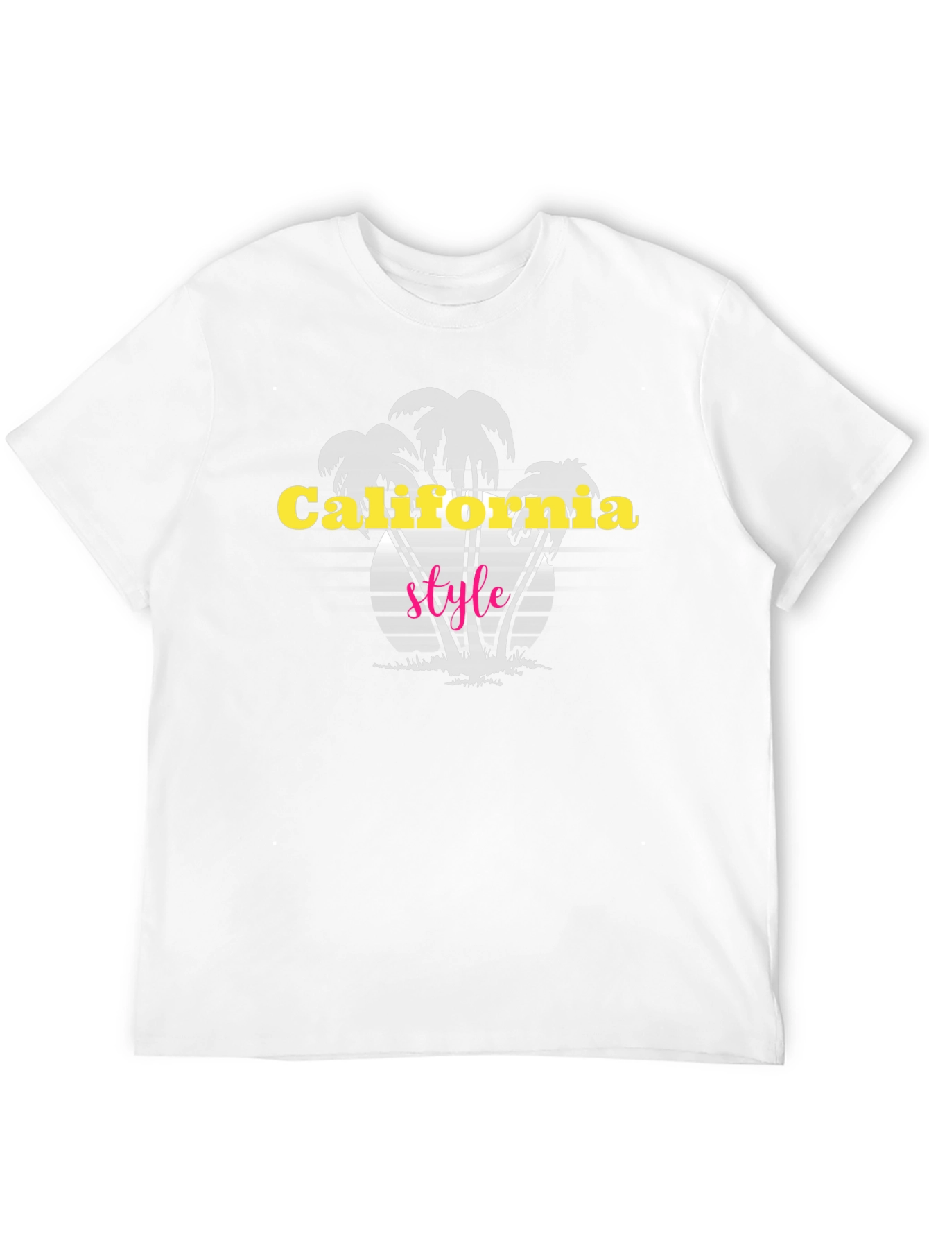 California Style Black Graphic T-Shirt